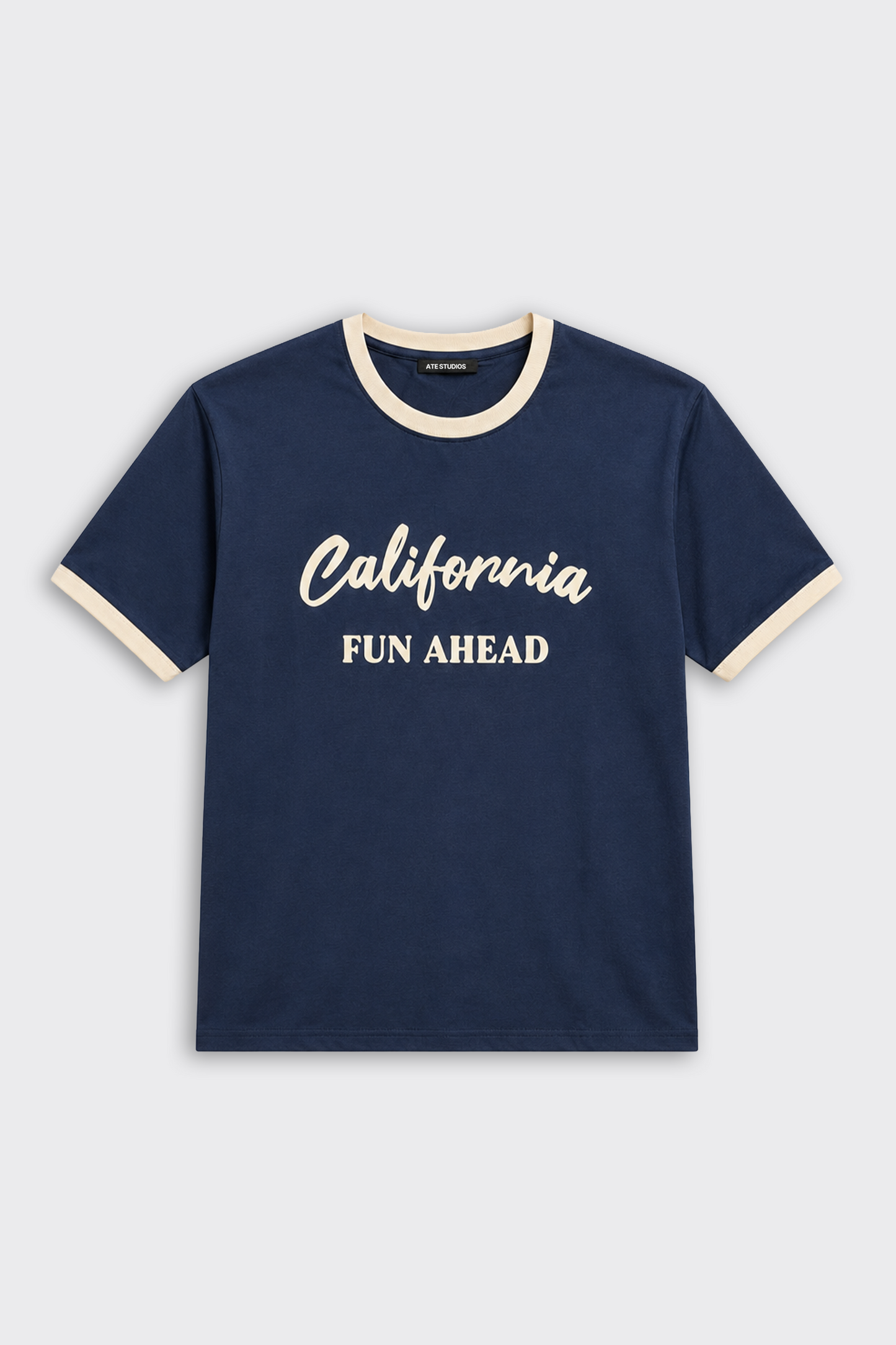 California Contrast Rib Oversize Tişört