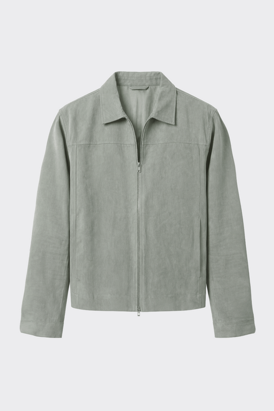 Mevsimlik Çift Fermuarlı Premium Modal Kumaş Ceket