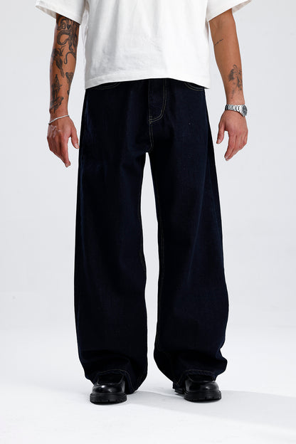 ATE Basic Lacivert Baggy Kot Pantolon