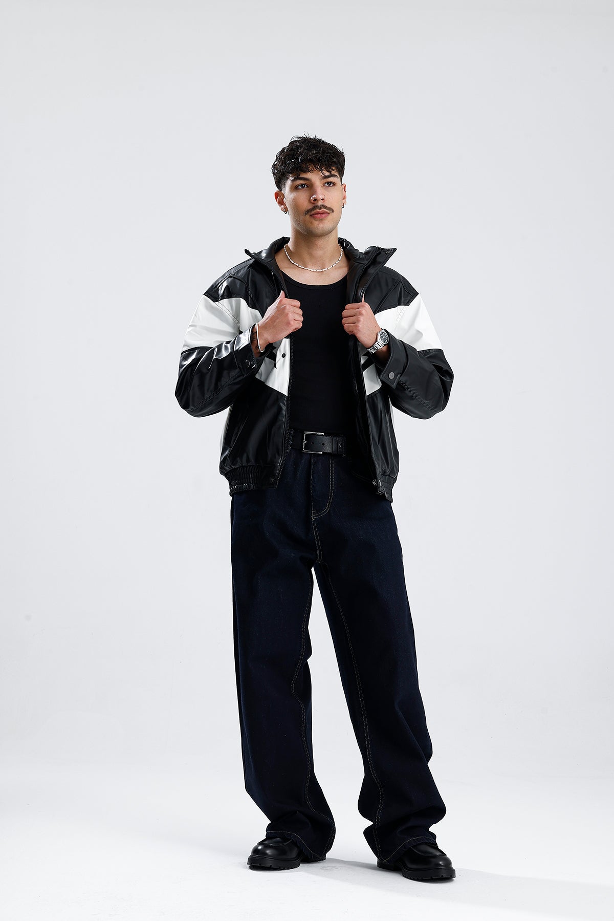 ATE Basic Lacivert Baggy Kot Pantolon