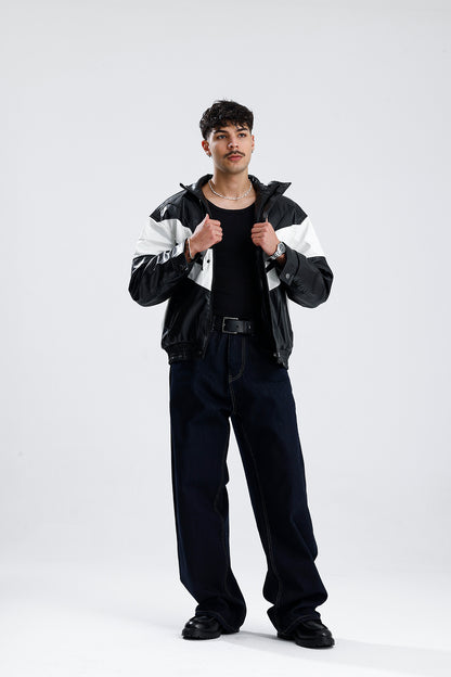 ATE Basic Lacivert Baggy Kot Pantolon