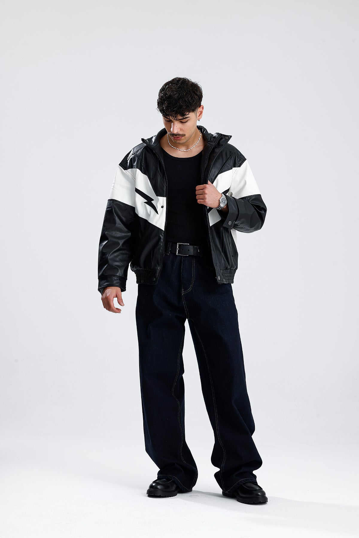 ATE Basic Lacivert Baggy Kot Pantolon