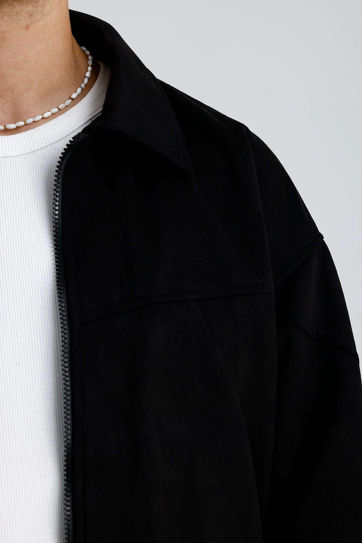 Süet Oversize Bomber Ceket