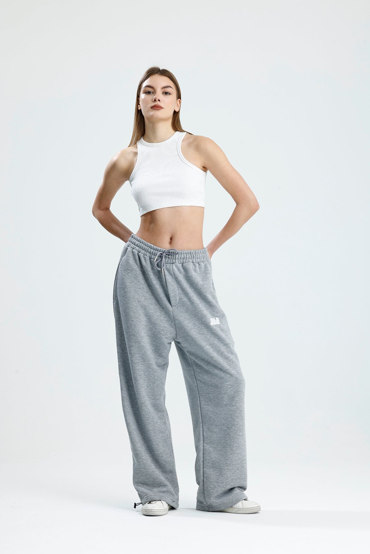 Mevsimlik ATE Nakış Premium Ayarlanabilir Paça Oversize Eşofman Altı