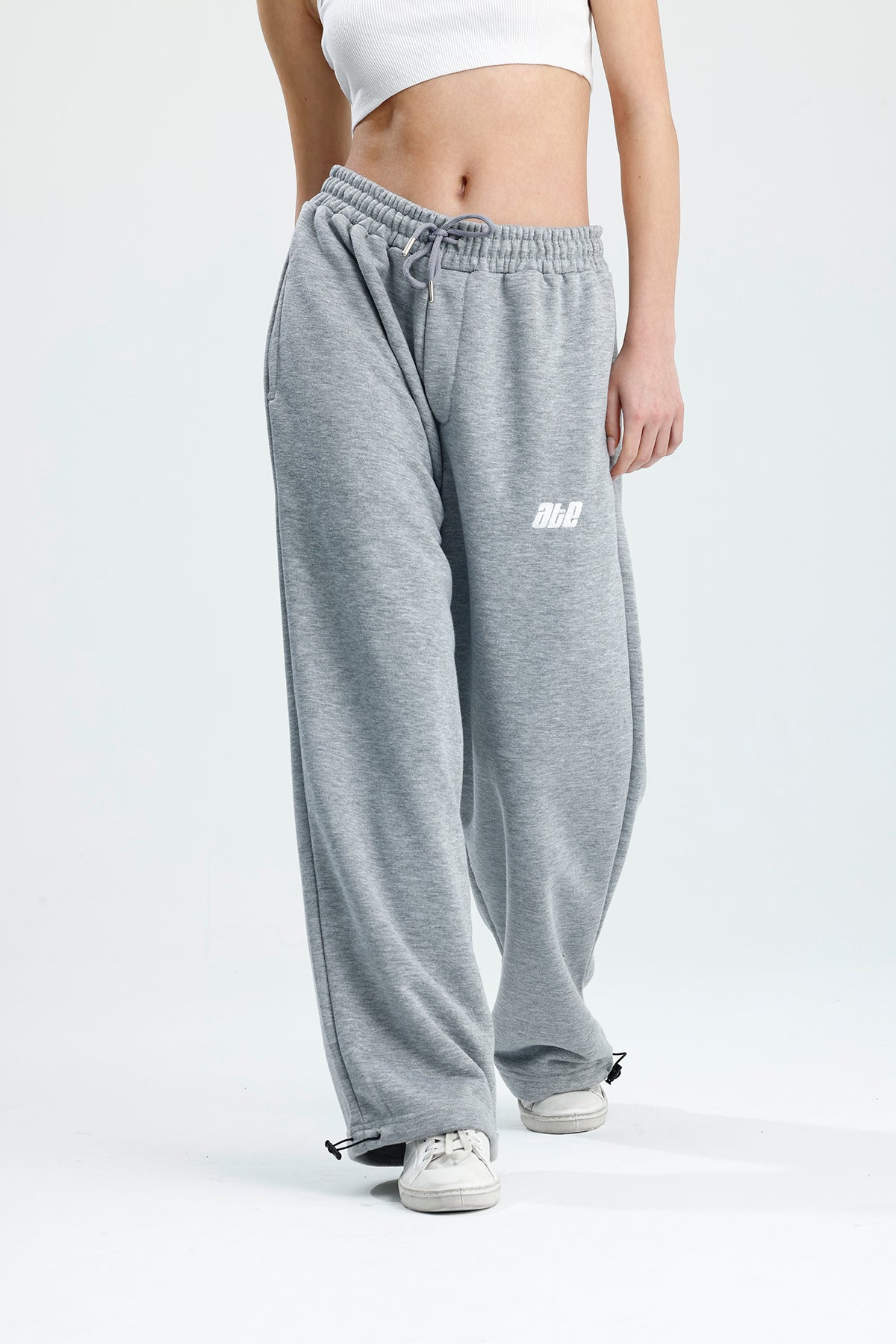 Mevsimlik ATE Nakış Premium Ayarlanabilir Paça Oversize Eşofman Altı