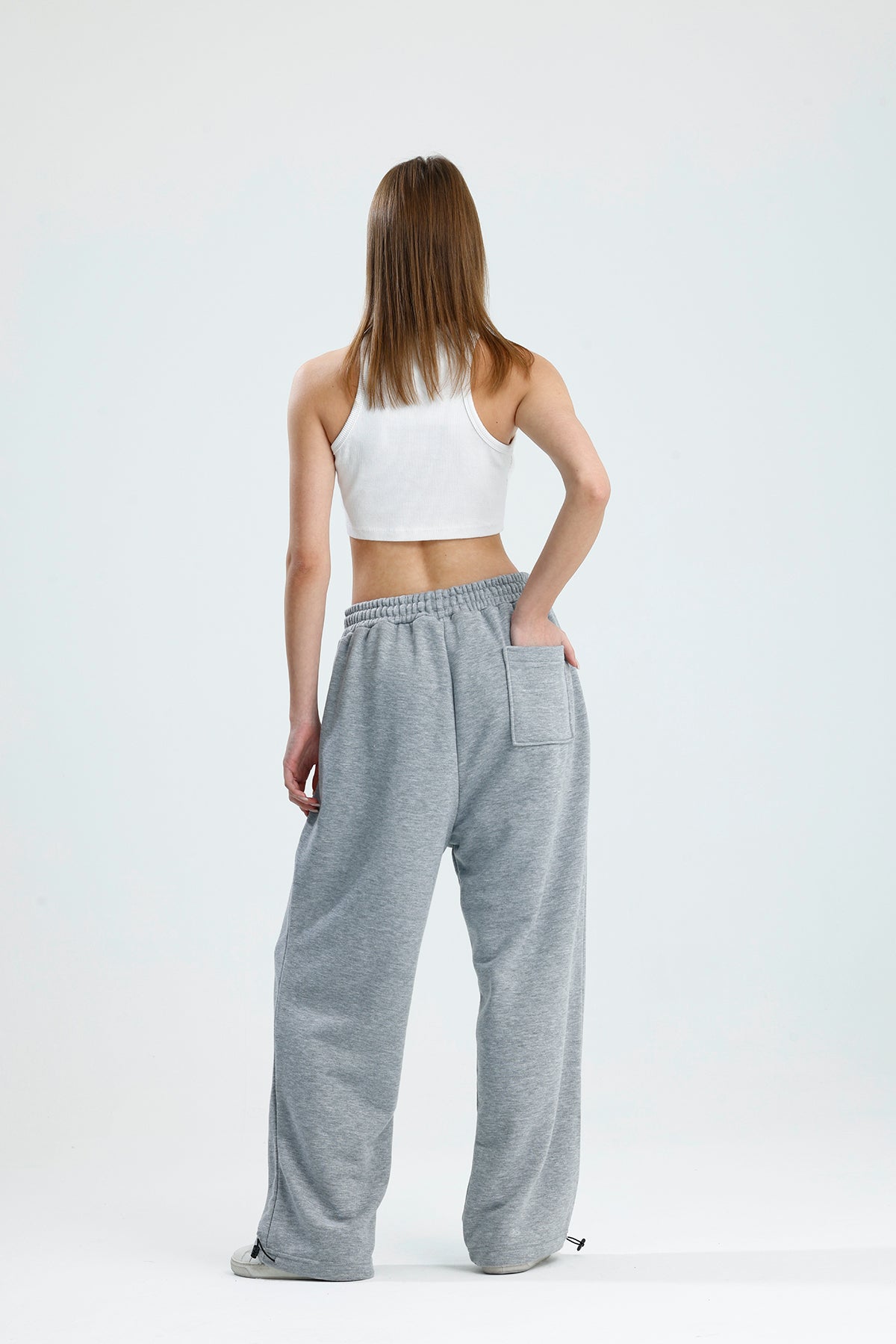 Mevsimlik ATE Nakış Premium Ayarlanabilir Paça Oversize Eşofman Altı