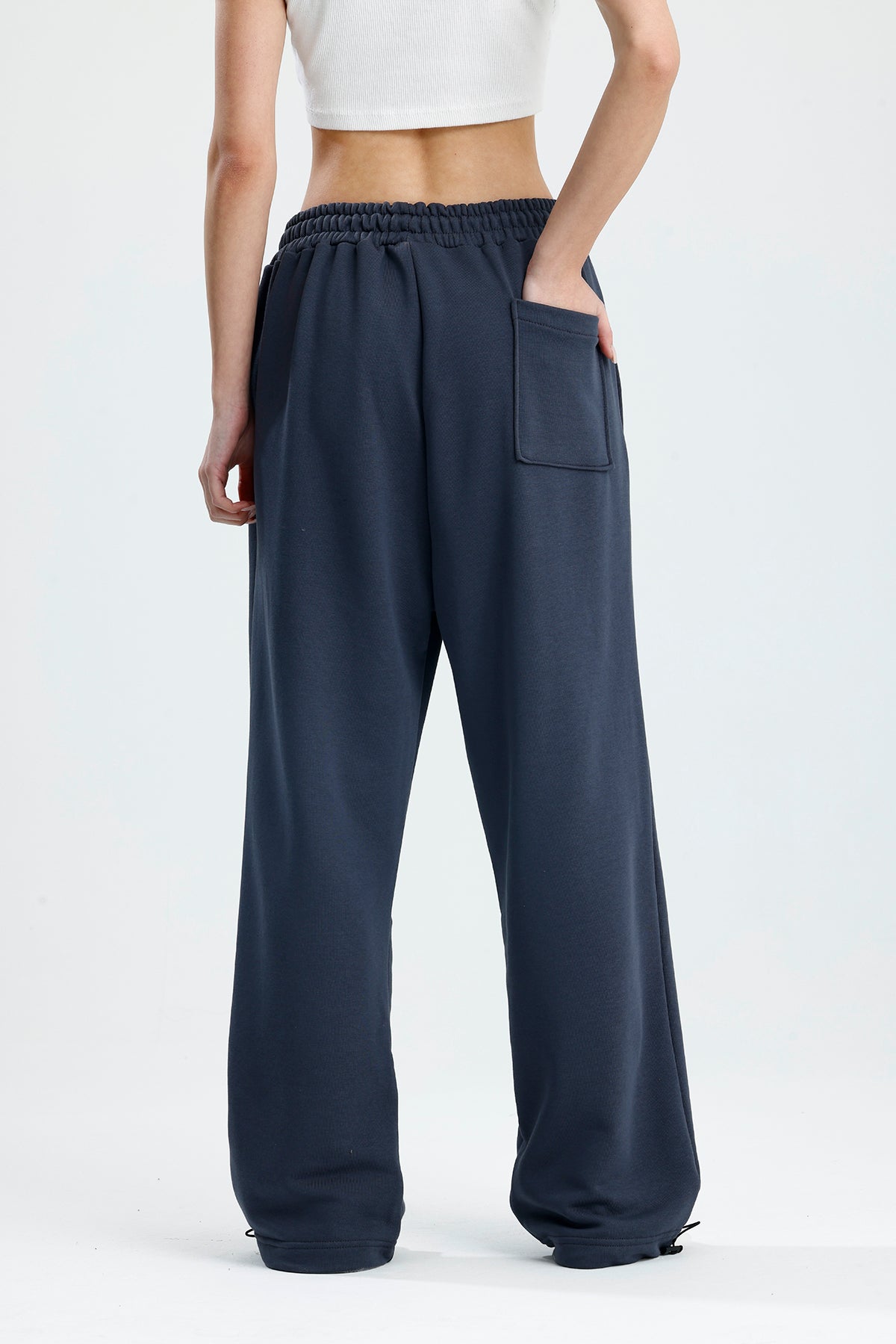 Mevsimlik ATE Nakış Premium Ayarlanabilir Paça Oversize Eşofman Altı