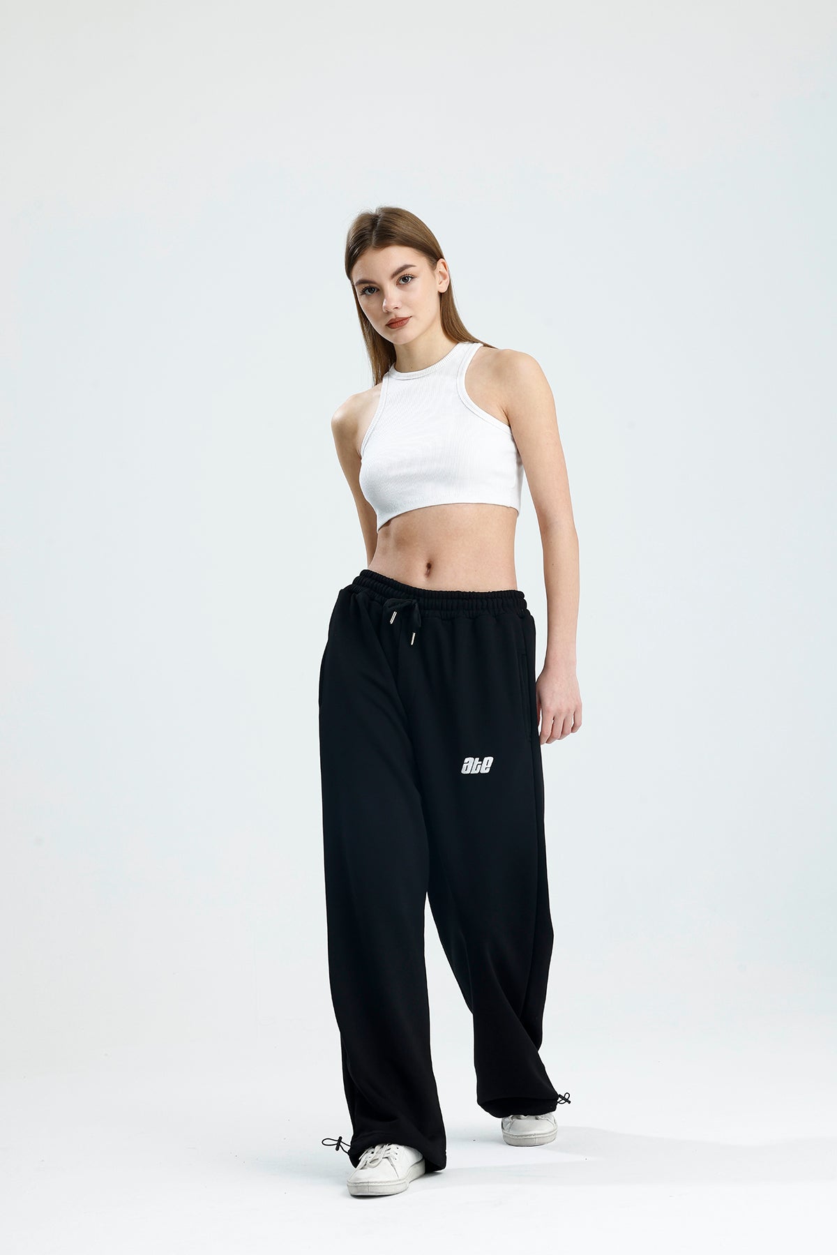 Mevsimlik ATE Nakış Premium Ayarlanabilir Paça Oversize Eşofman Altı