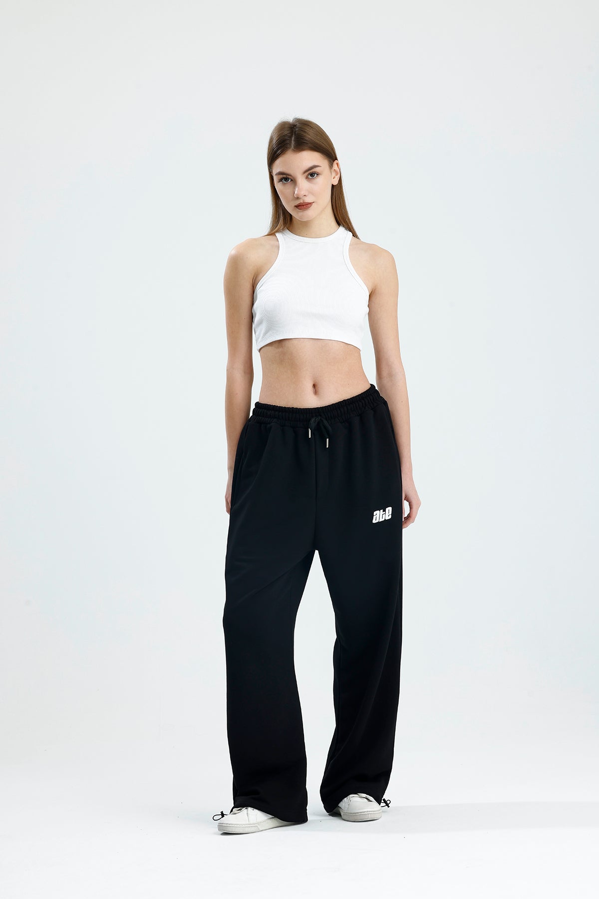 Mevsimlik ATE Nakış Premium Ayarlanabilir Paça Oversize Eşofman Altı