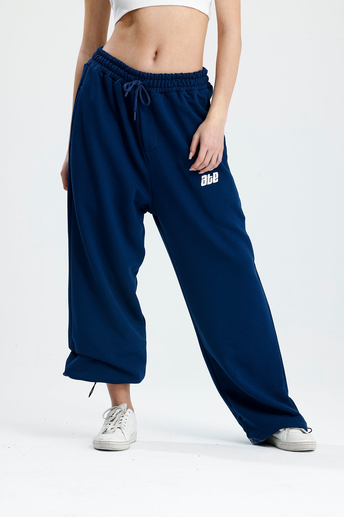 Mevsimlik ATE Nakış Premium Ayarlanabilir Paça Oversize Eşofman Altı