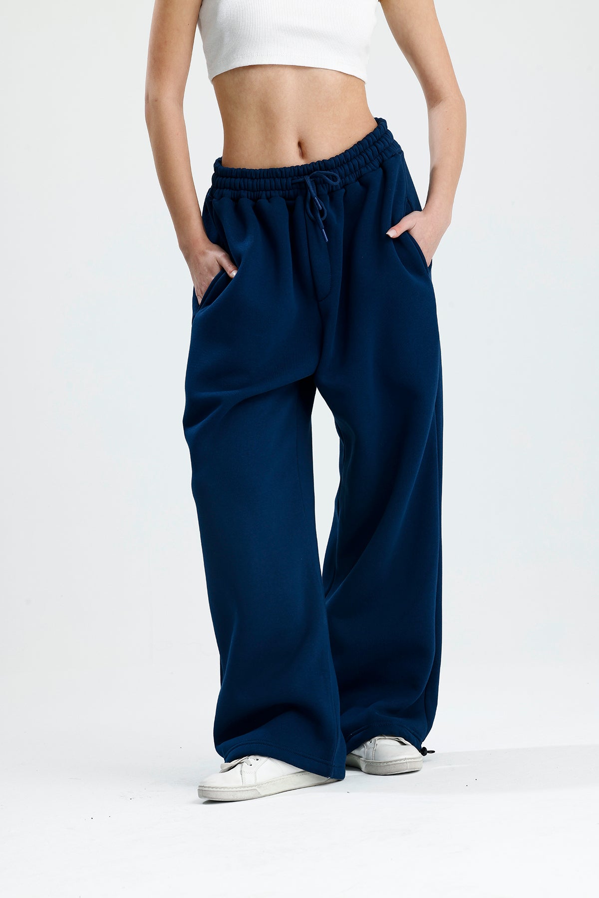 Kışlık Ayarlanabilir Paça Baggy Eşofman Altı