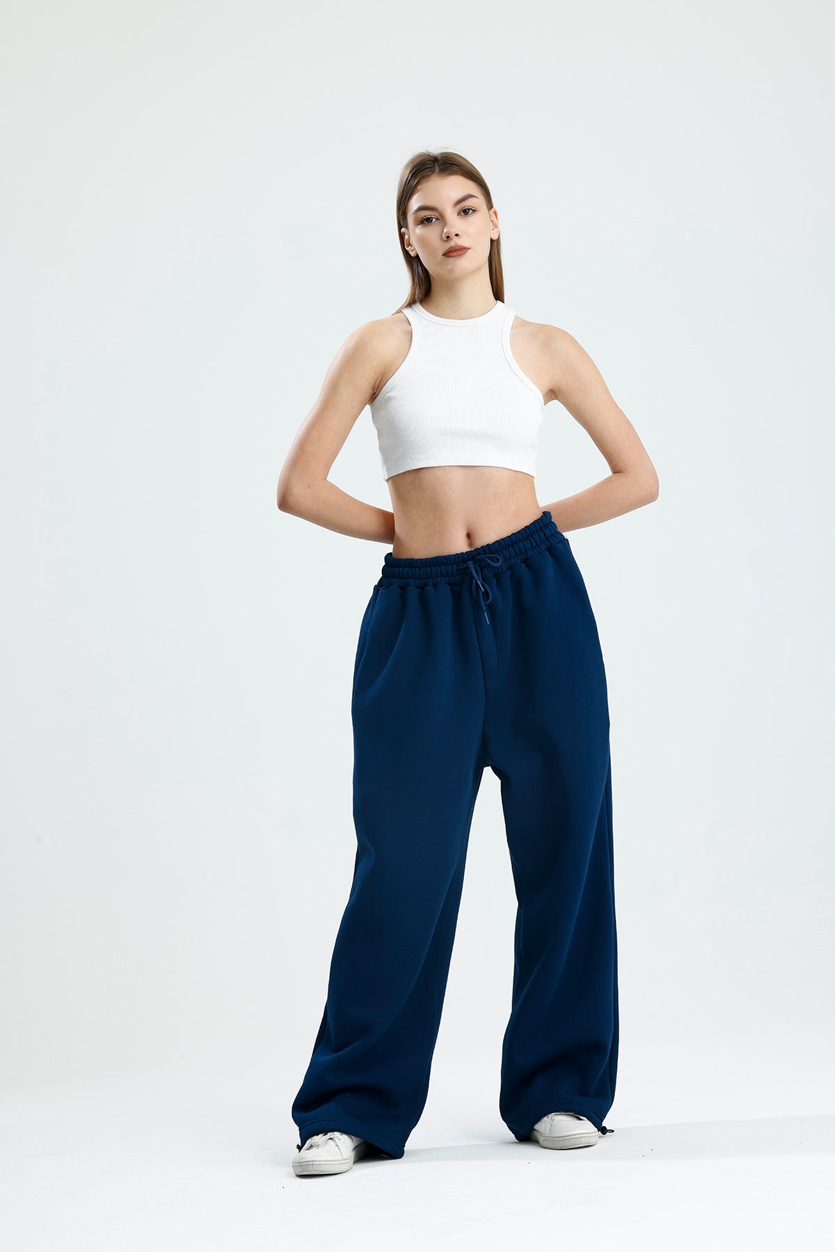 Kışlık Ayarlanabilir Paça Baggy Eşofman Altı