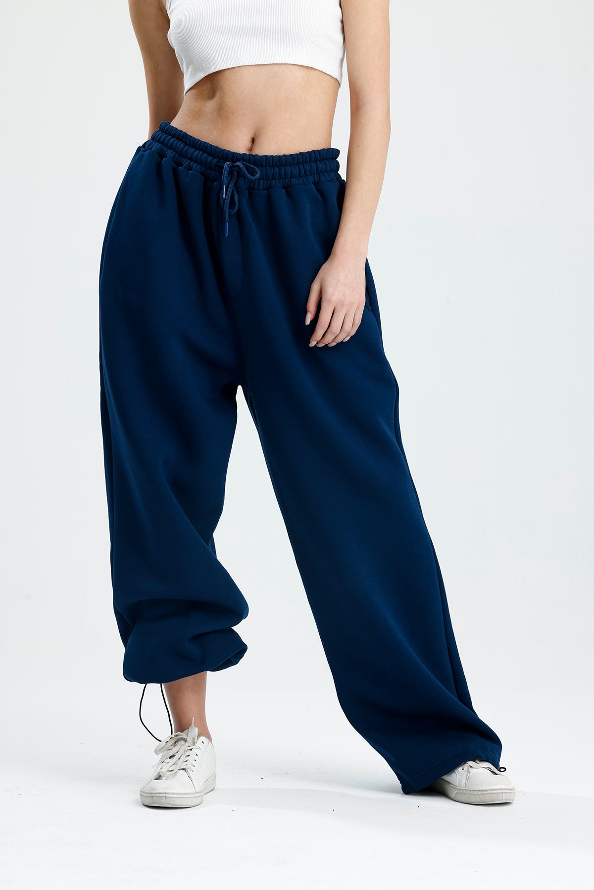 Kışlık Ayarlanabilir Paça Baggy Eşofman Altı