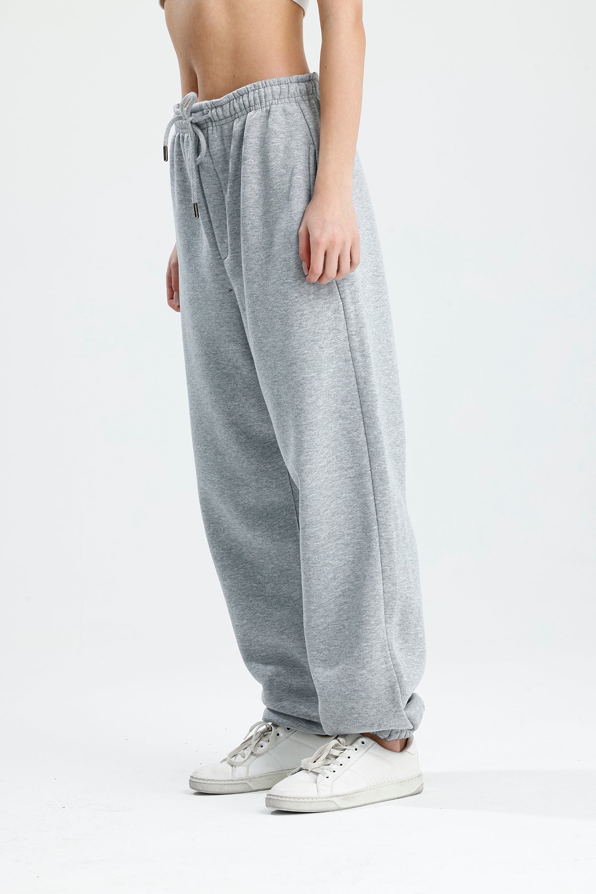 Kışlık Paça Lastikli Oversize Eşofman Altı