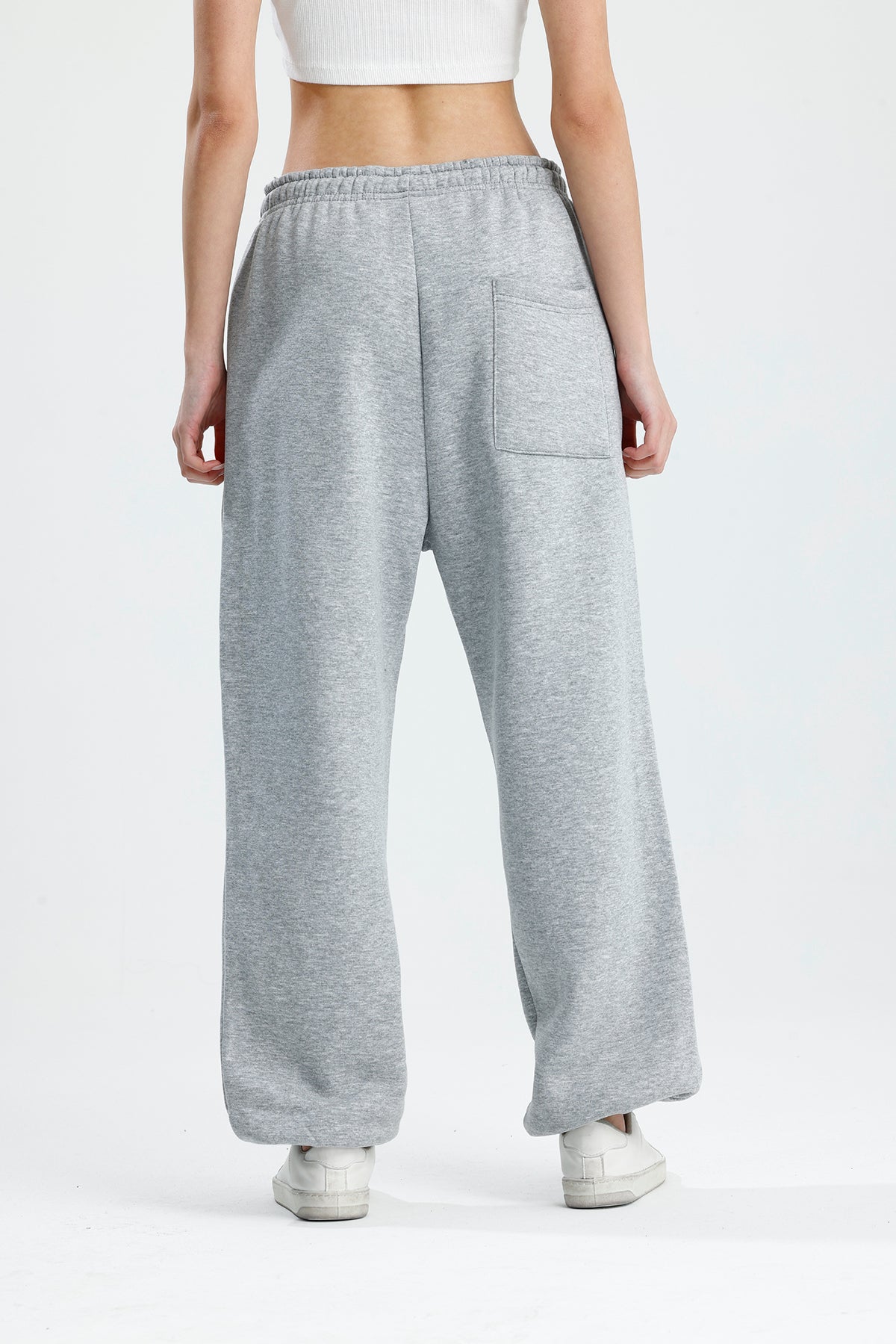 Kışlık Paça Lastikli Oversize Eşofman Altı