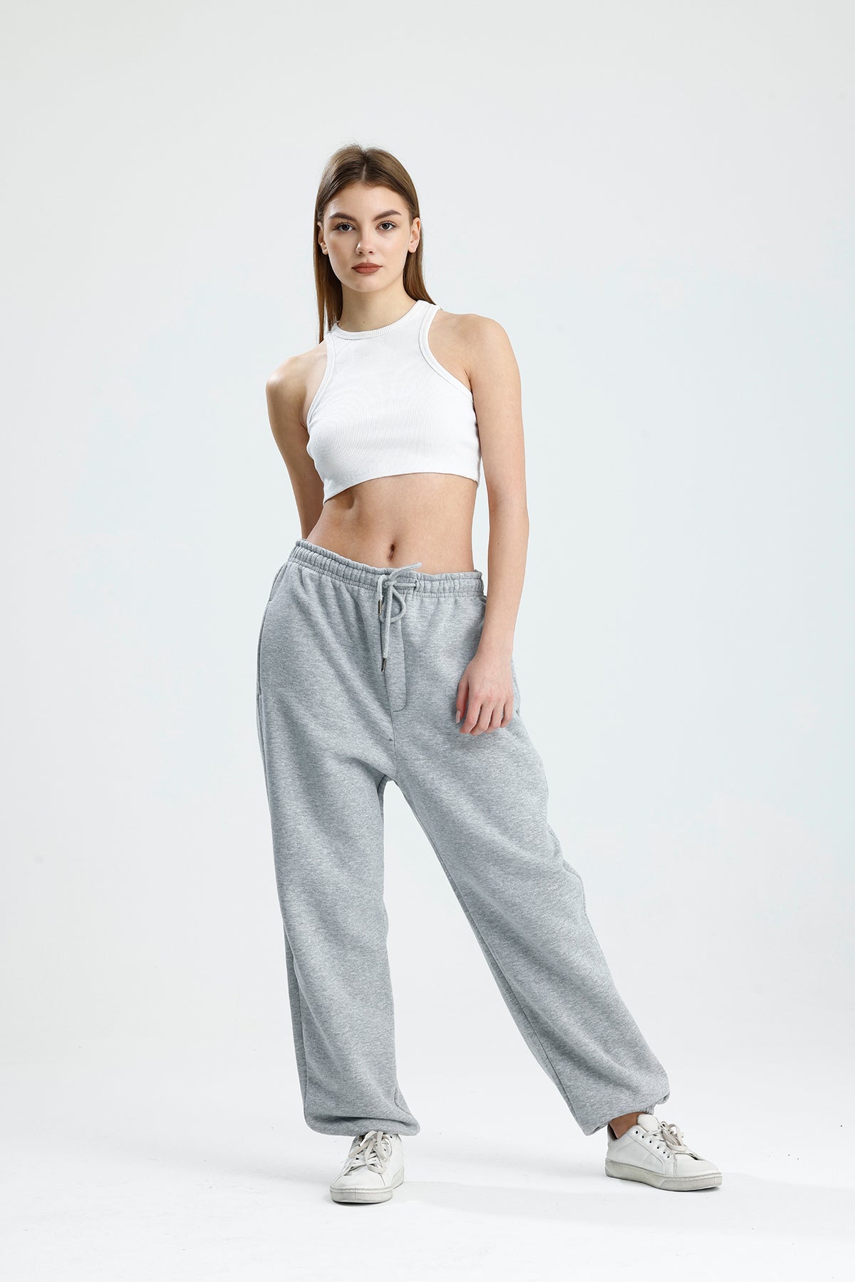 Kışlık Paça Lastikli Oversize Eşofman Altı