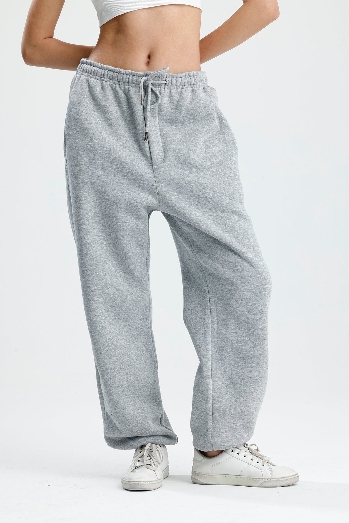 Kışlık Paça Lastikli Oversize Eşofman Altı