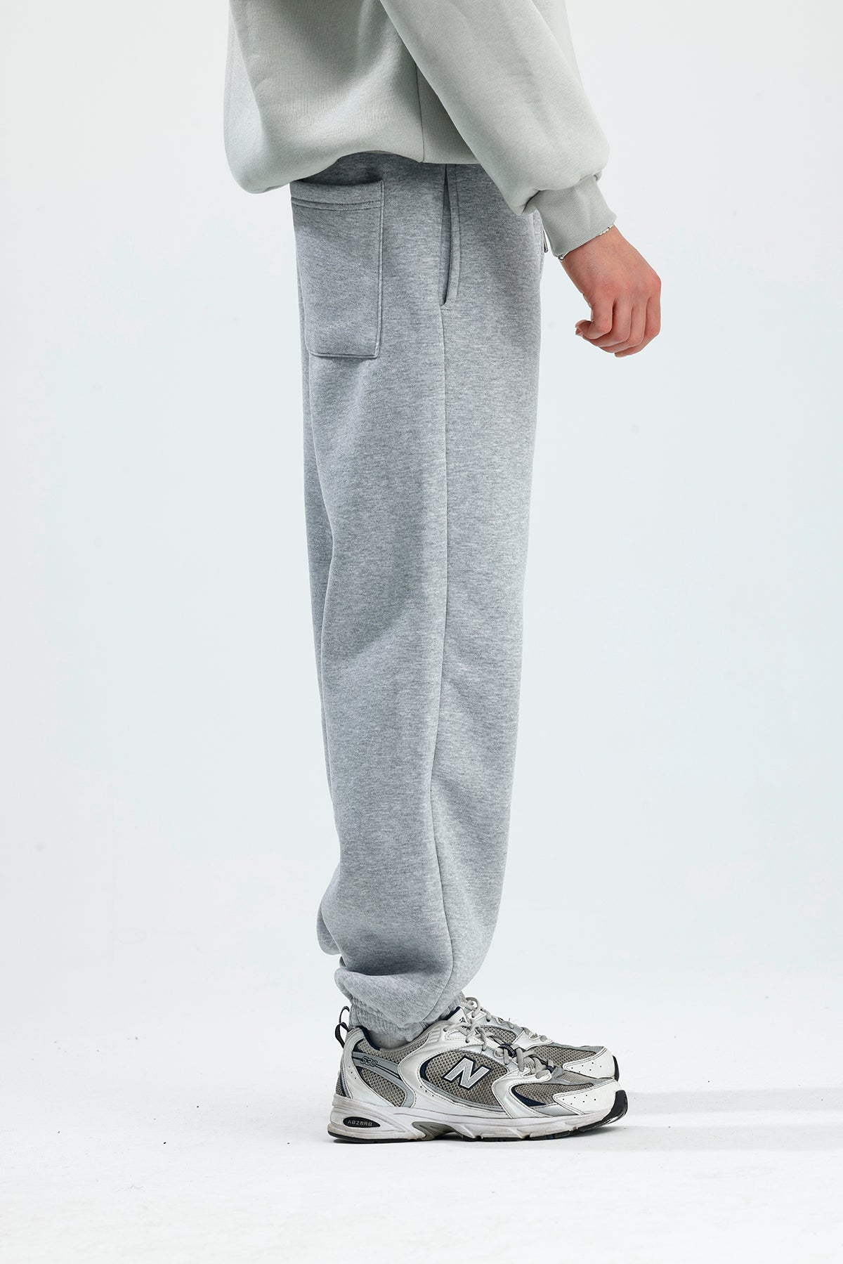 Kışlık Paça Lastikli Oversize Eşofman Altı