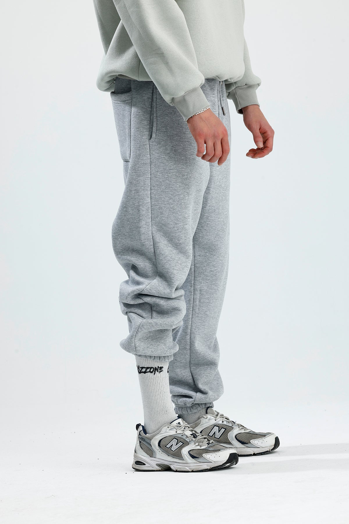 Kışlık Paça Lastikli Oversize Eşofman Altı