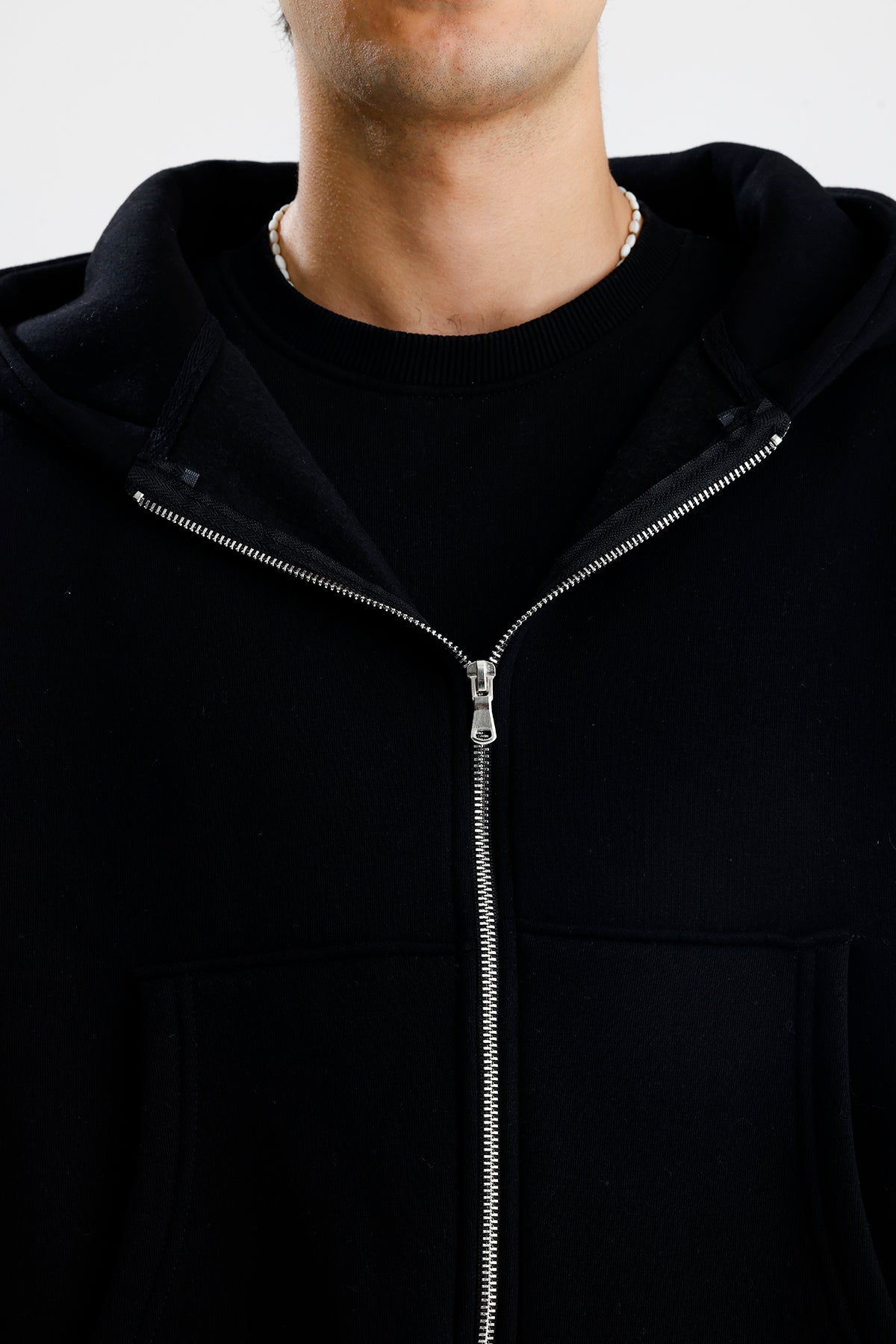 Basic Oversize Zip Hoodie