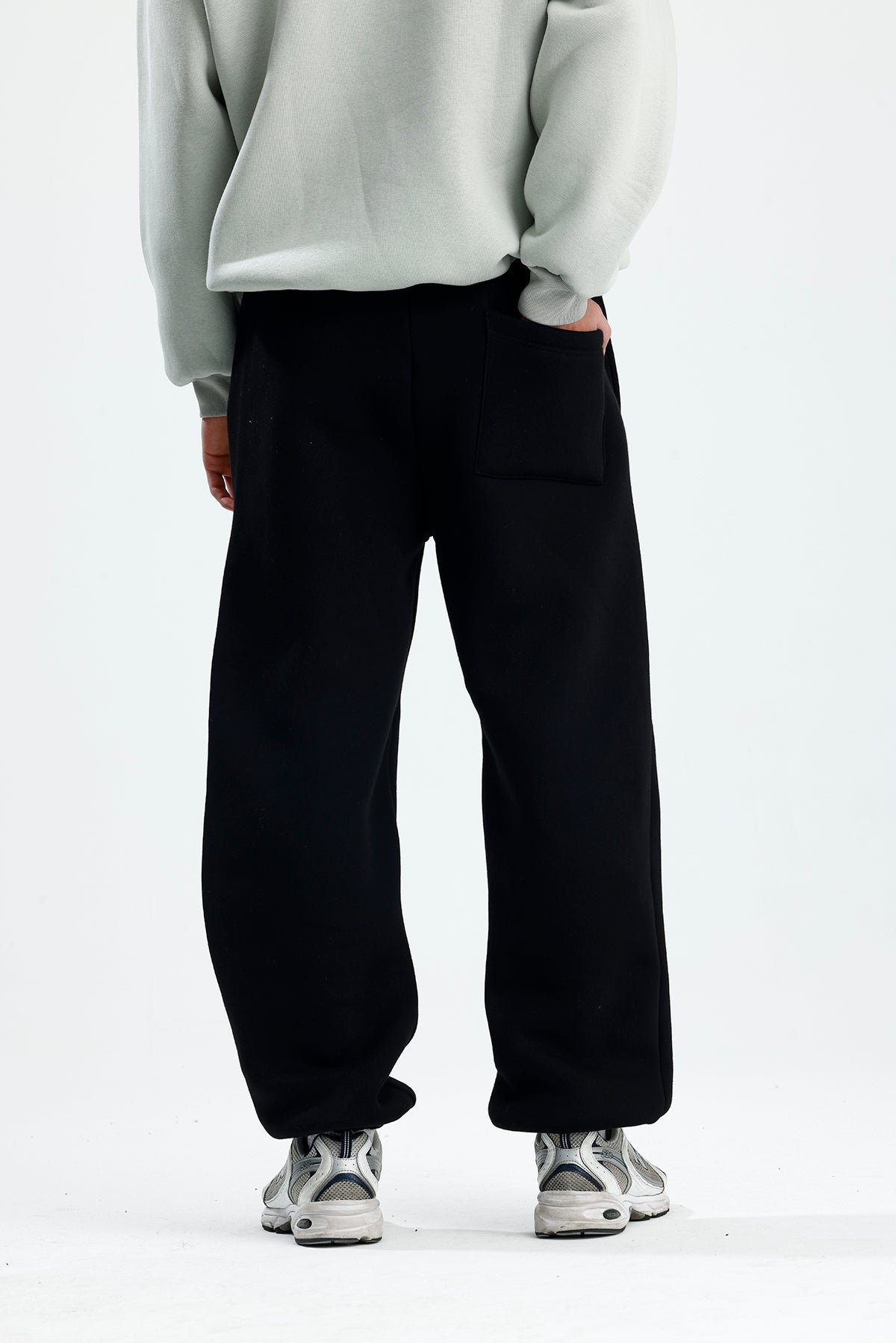 Kışlık Paça Lastikli Oversize Eşofman Altı