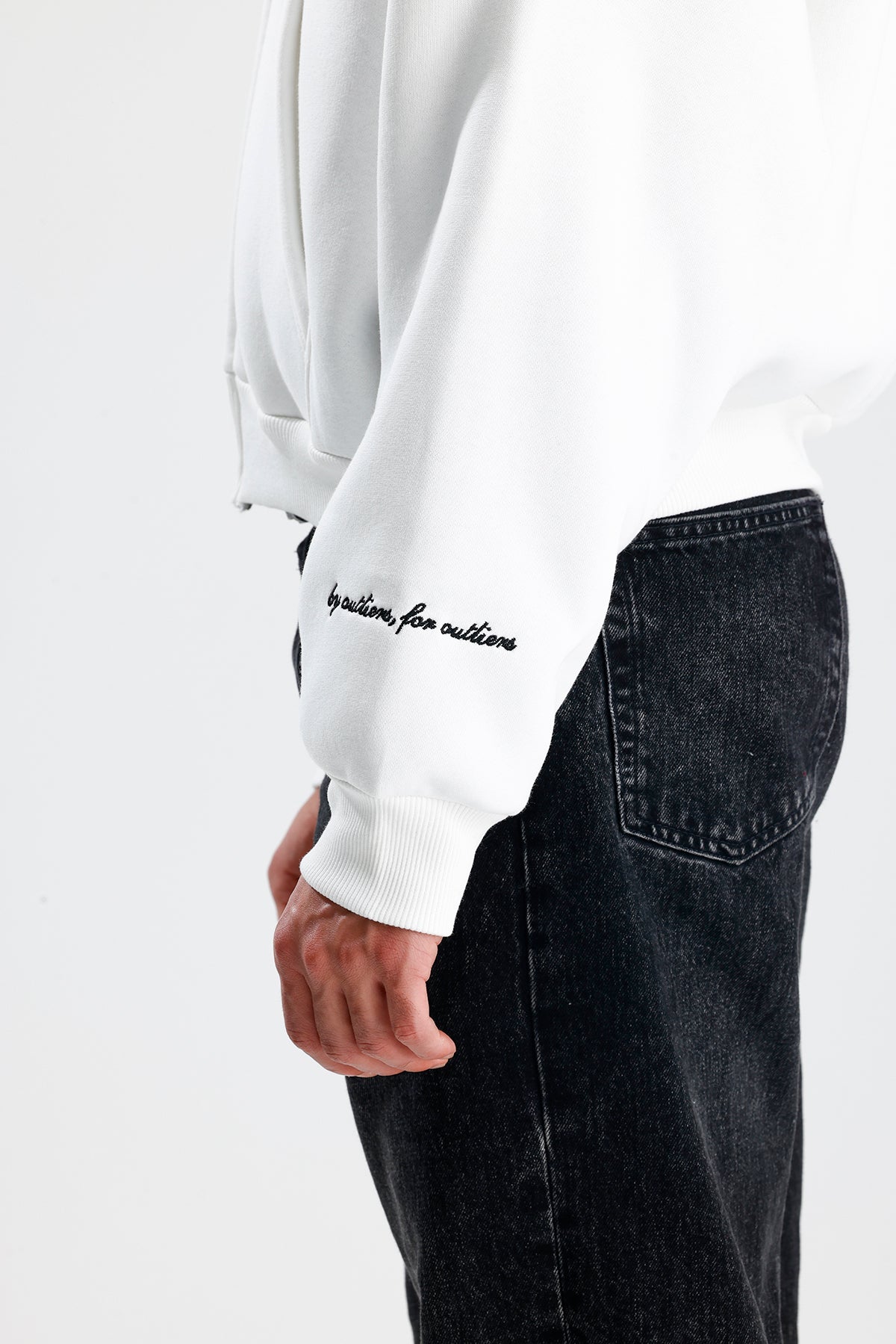 ATE STUDIOS Nakışlı Premium Boxy Fit Oversize Zip Hoodie