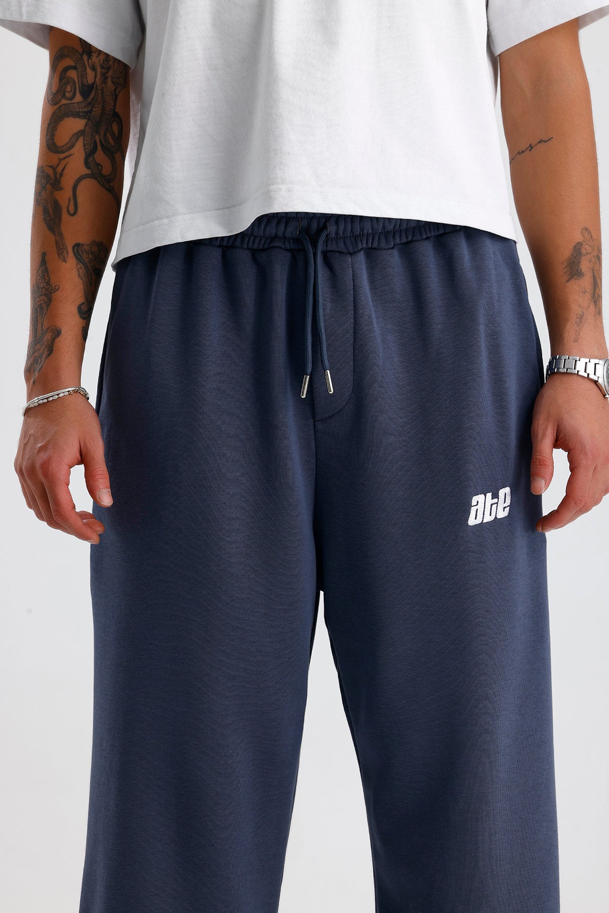 Mevsimlik ATE Nakış Premium Ayarlanabilir Paça Oversize Eşofman Altı