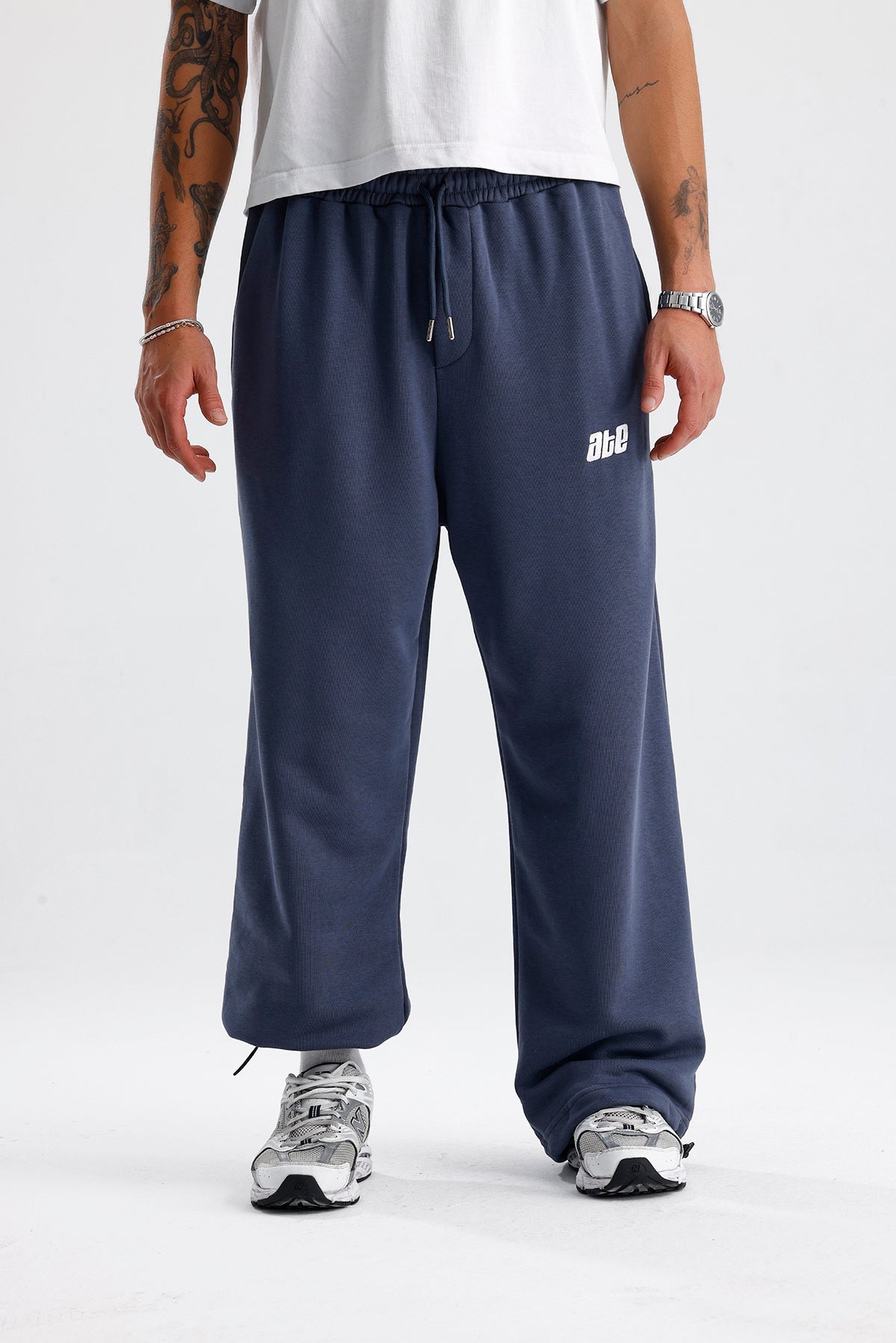 Mevsimlik ATE Nakış Premium Ayarlanabilir Paça Oversize Eşofman Altı