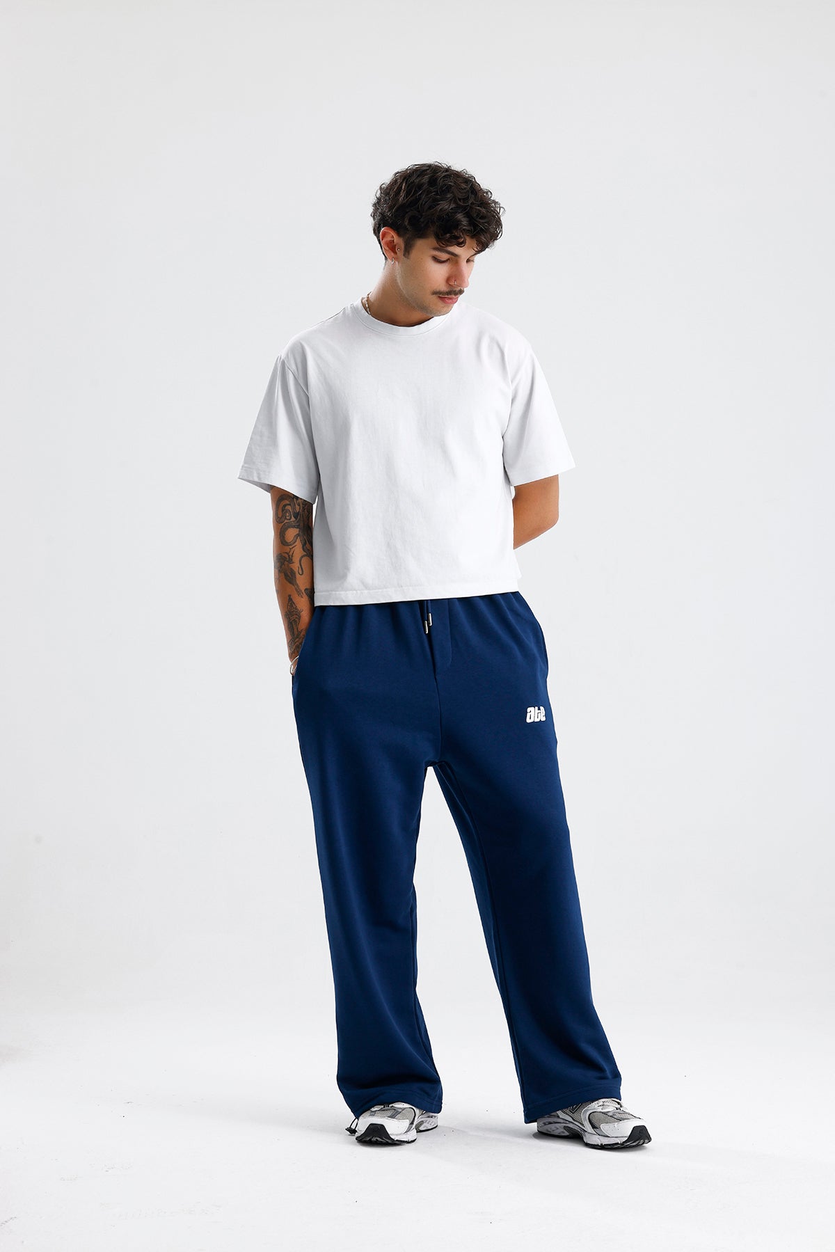 Mevsimlik ATE Nakış Premium Ayarlanabilir Paça Oversize Eşofman Altı