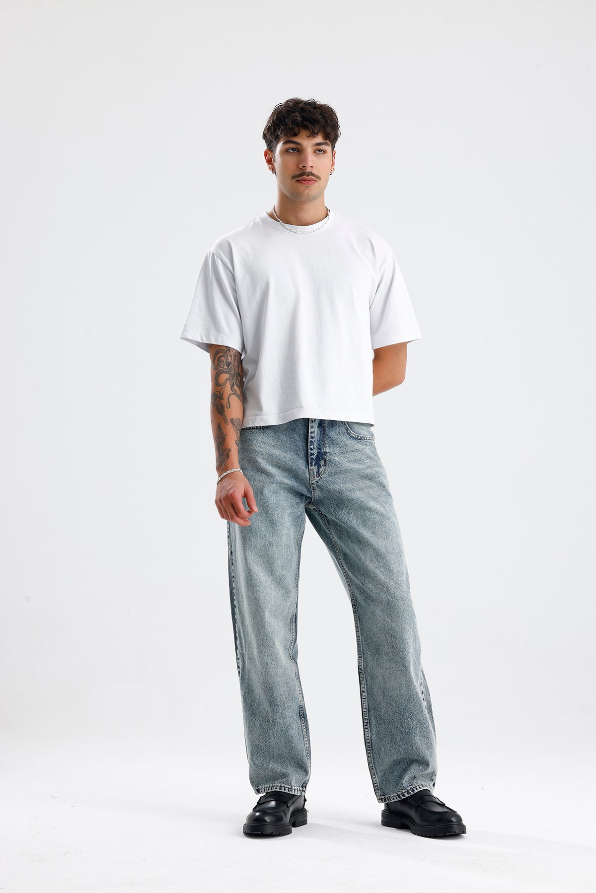 Relaxed Fit Kar Yıkama Kot Pantolon