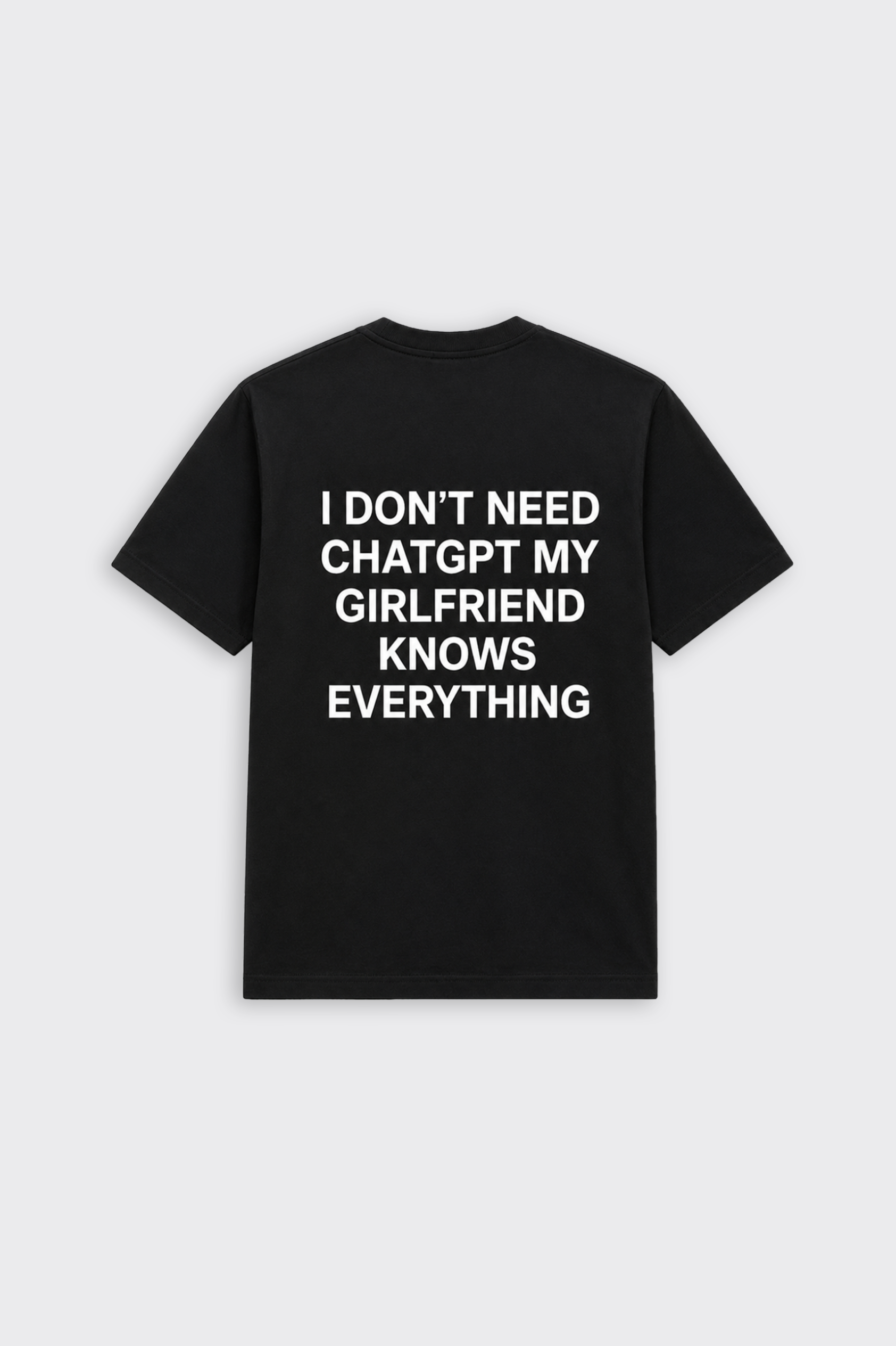 "MY GIRLFRIEND KNOWS EVERYTHING" Oversize Tişört