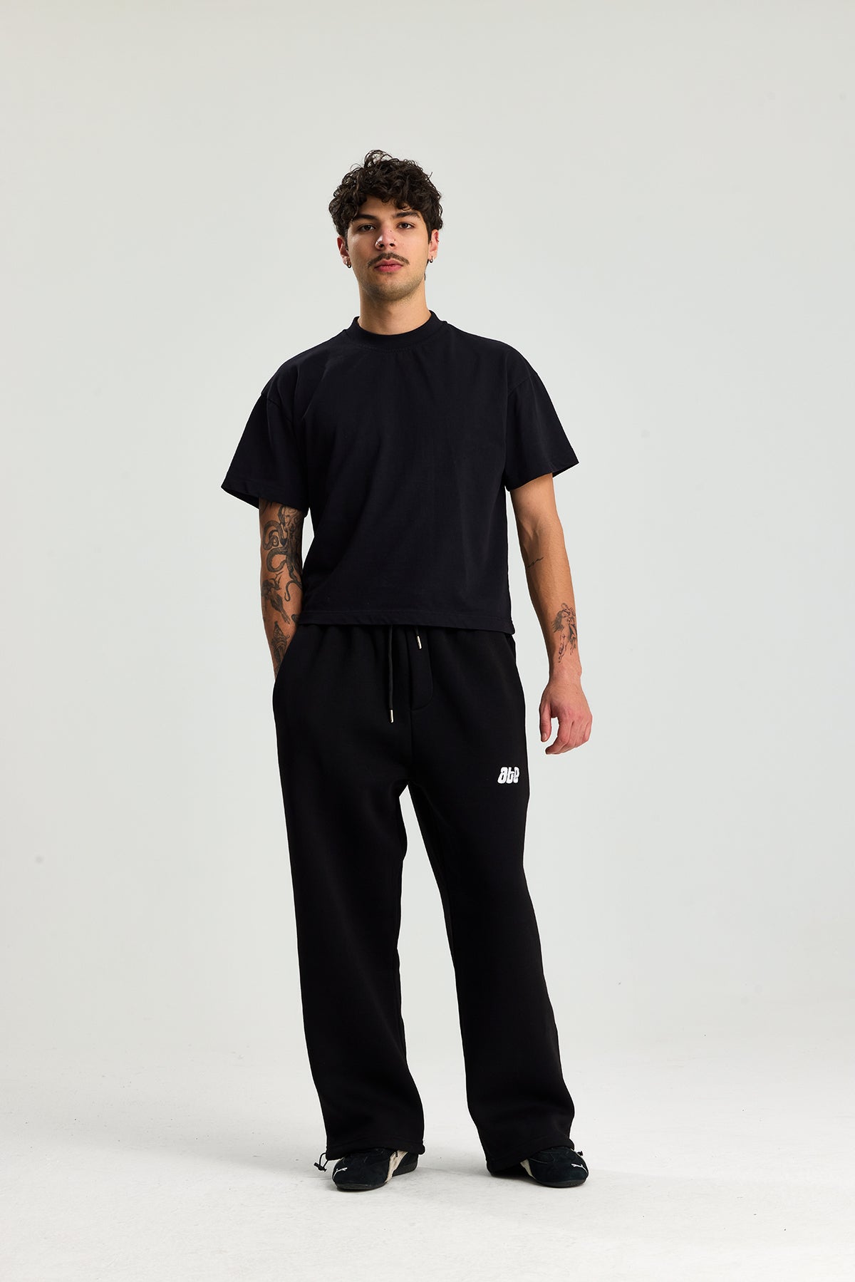 Kışlık Ayarlanabilir Paça ATE Nakış Premium Oversize Eşofman Altı