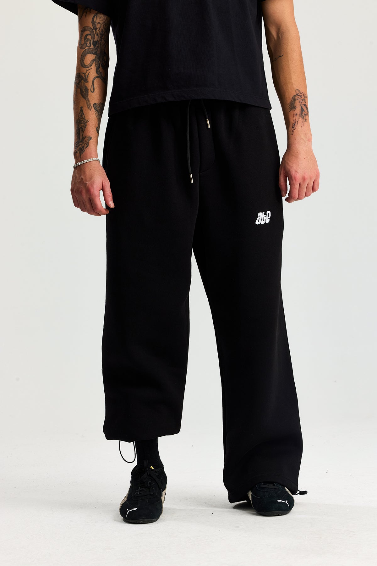 Kışlık Ayarlanabilir Paça ATE Nakış Premium Oversize Eşofman Altı