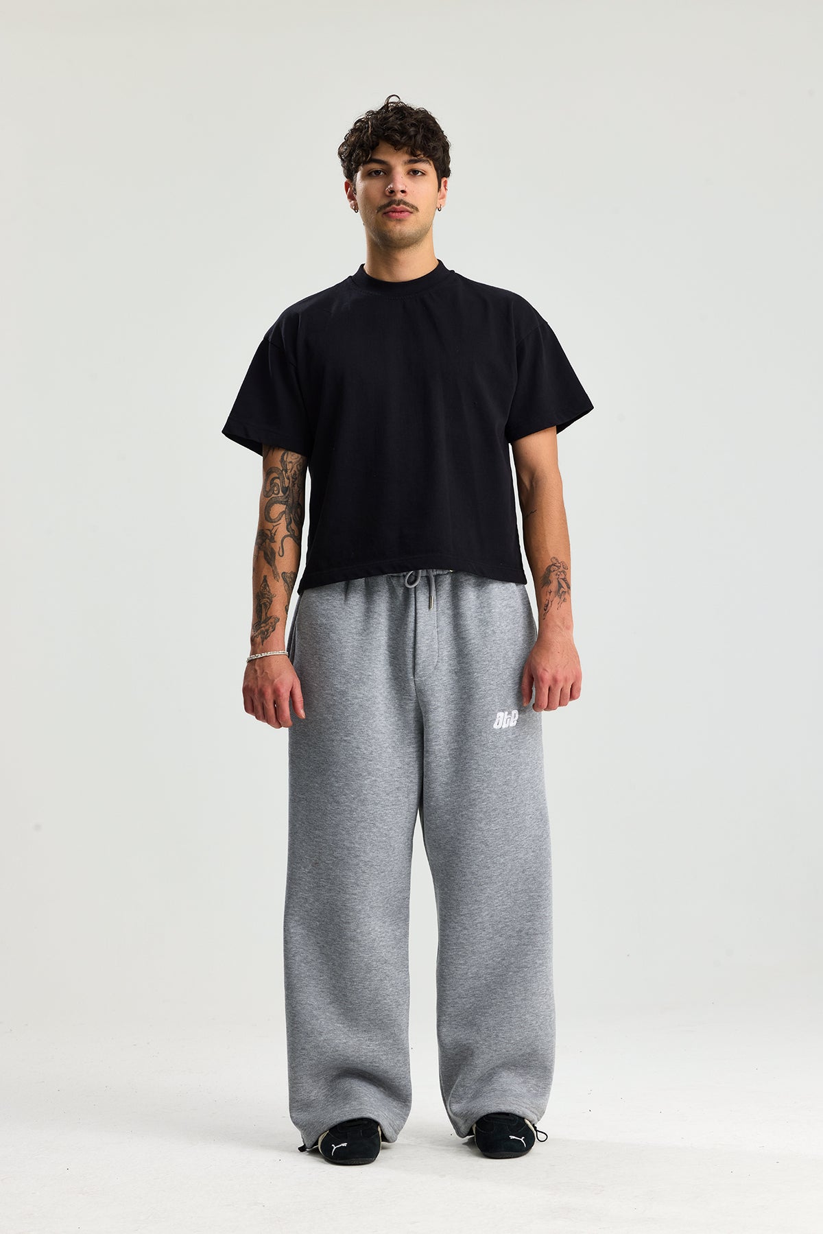 Kışlık Ayarlanabilir Paça ATE Nakış Premium Oversize Eşofman Altı