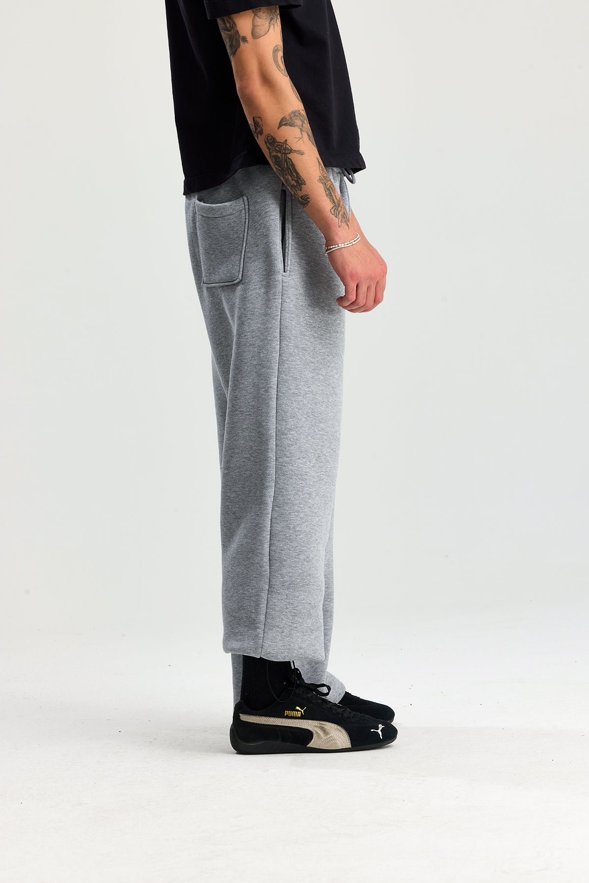 Kışlık Ayarlanabilir Paça ATE Nakış Premium Oversize Eşofman Altı