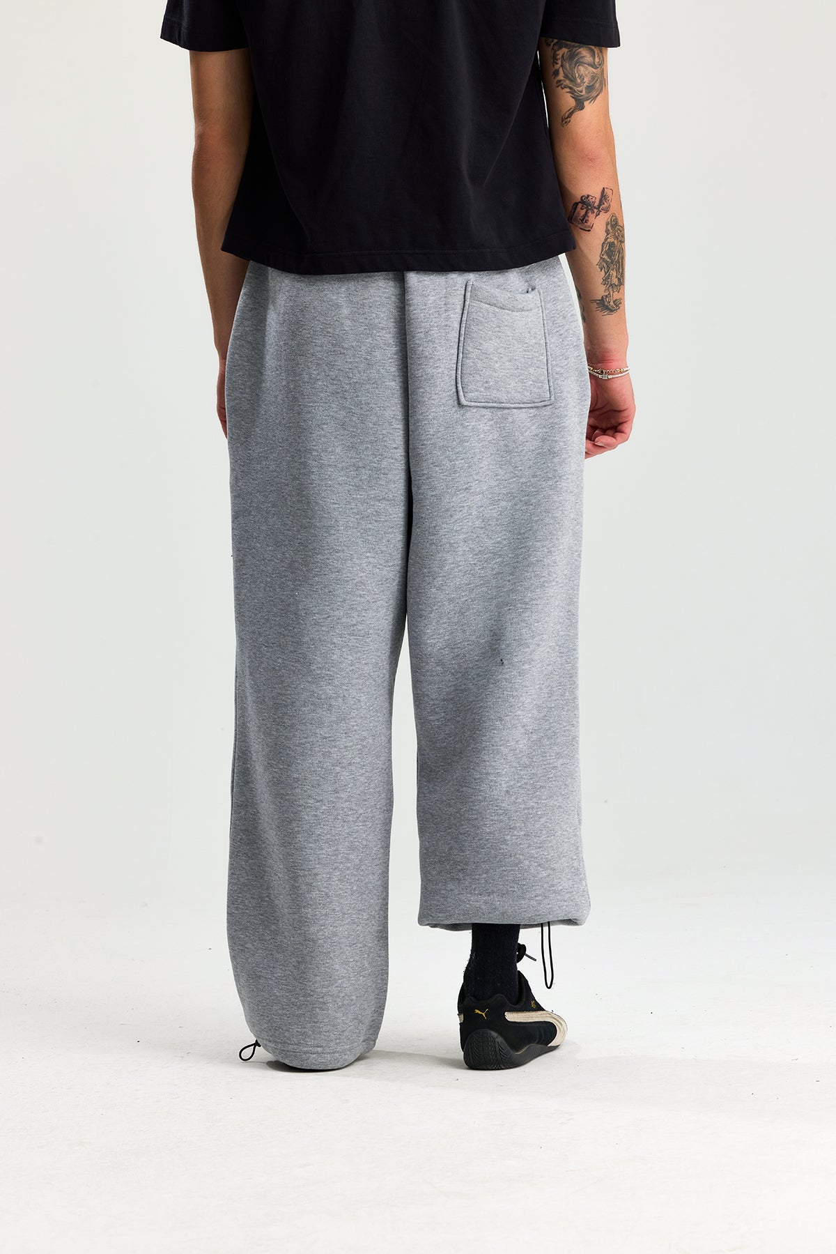 Kışlık Ayarlanabilir Paça ATE Nakış Premium Oversize Eşofman Altı