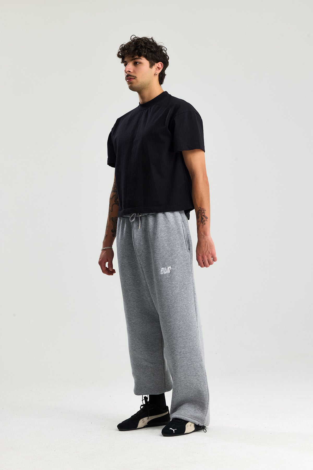 Kışlık Ayarlanabilir Paça ATE Nakış Premium Oversize Eşofman Altı