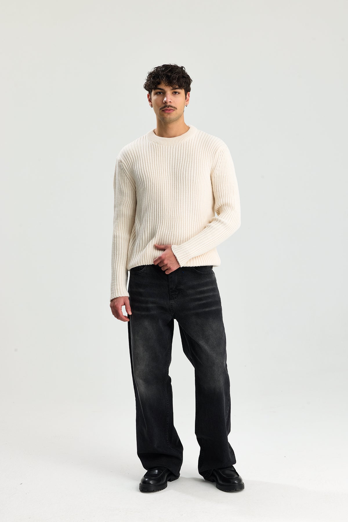 Comfort Fit Selanik Örgü Kazak