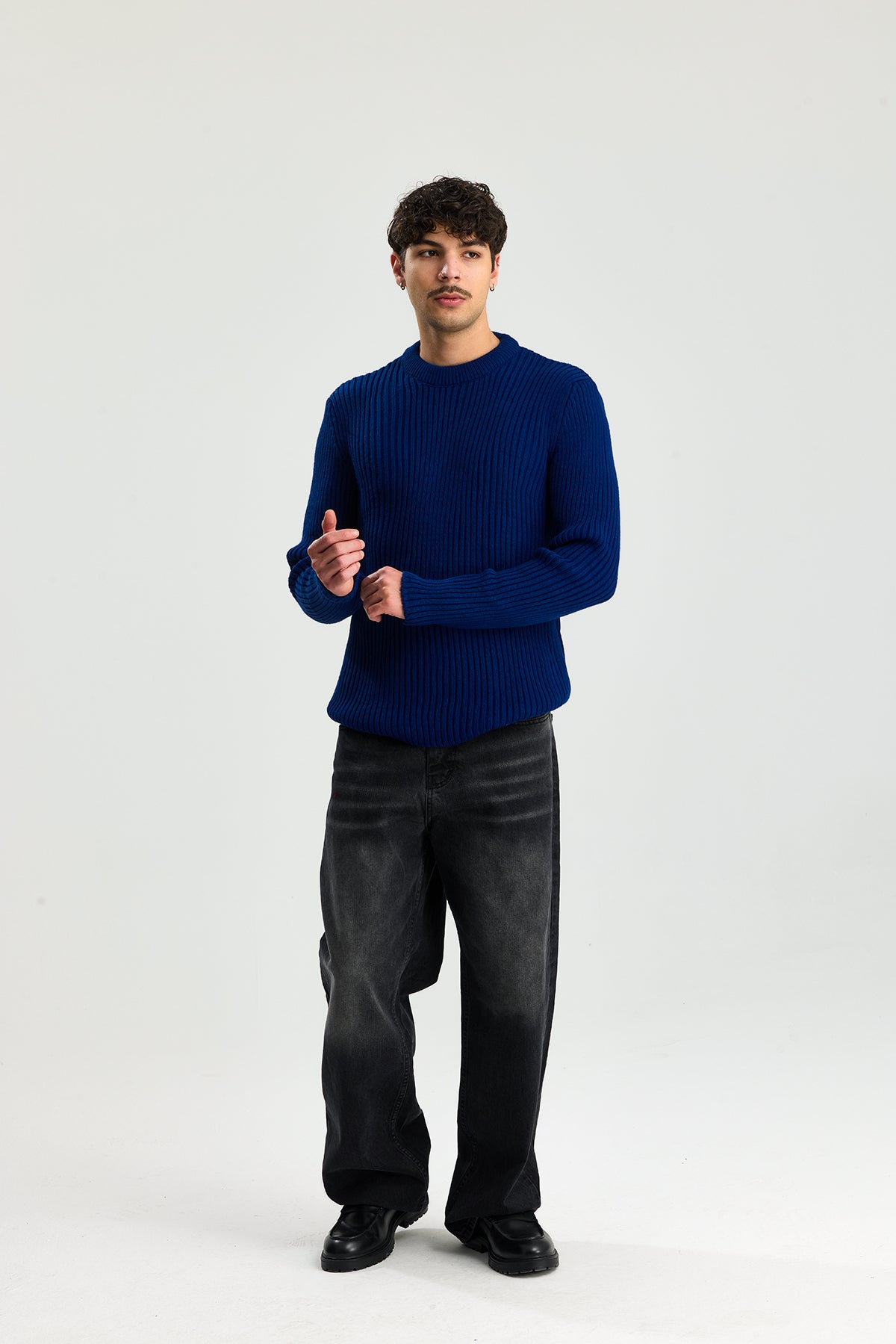 Comfort Fit Selanik Örgü Kazak