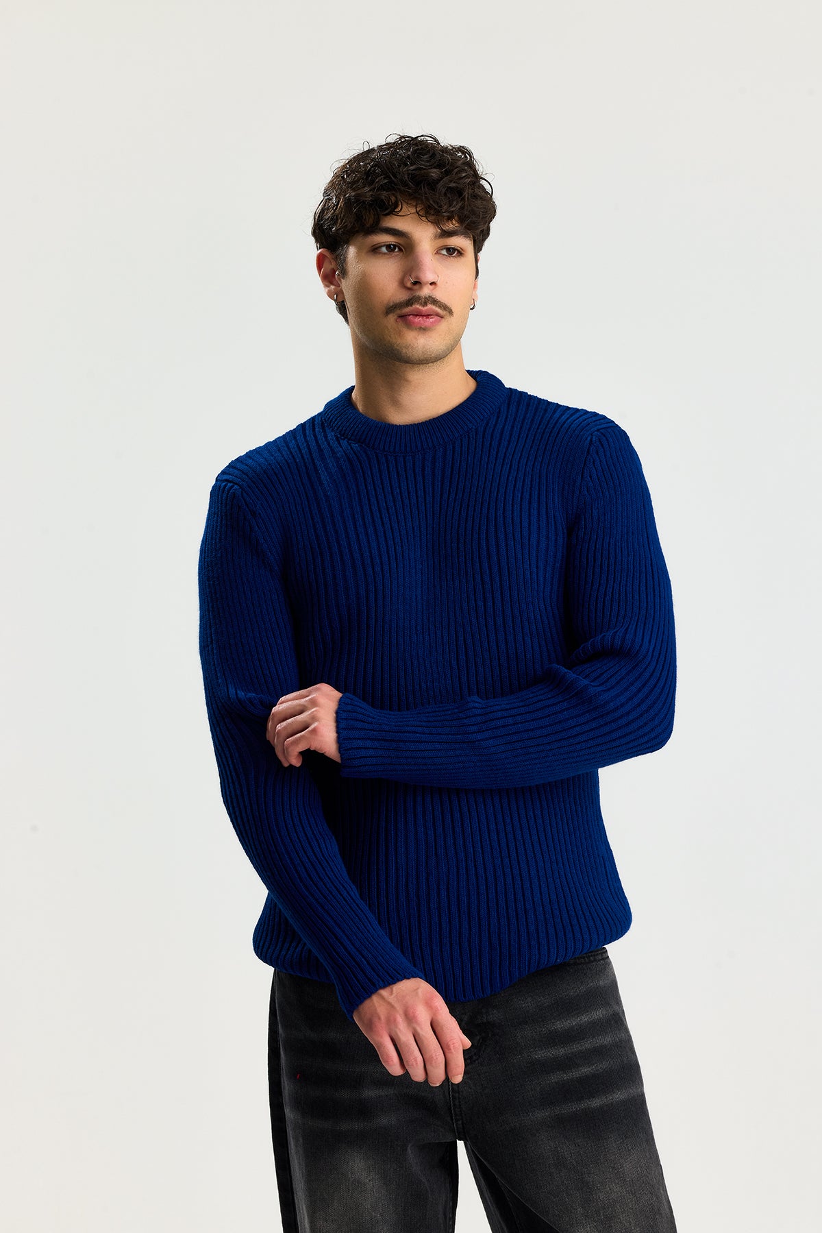 Comfort Fit Selanik Örgü Kazak