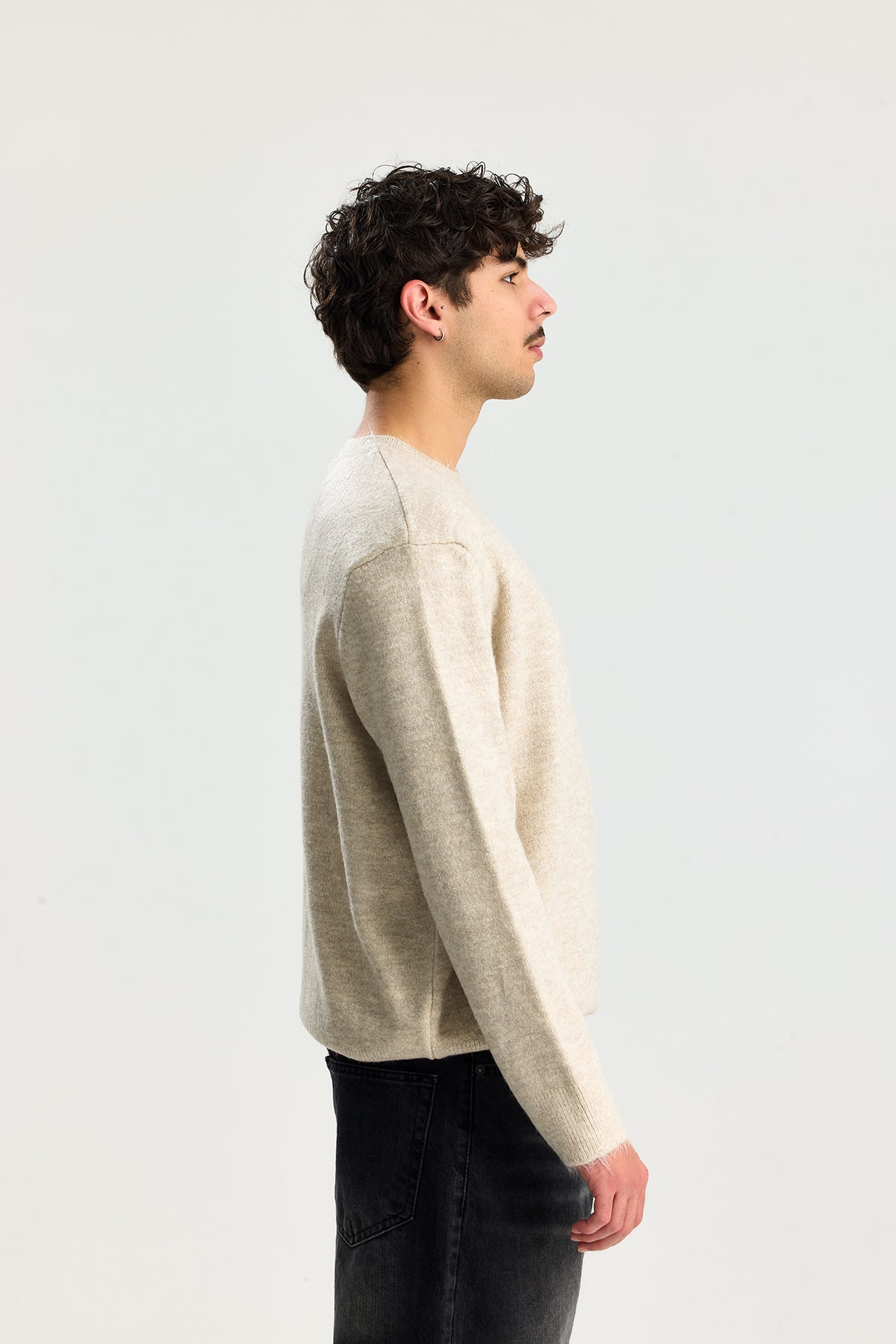 Kırçıllı Relaxed Fit Kazak