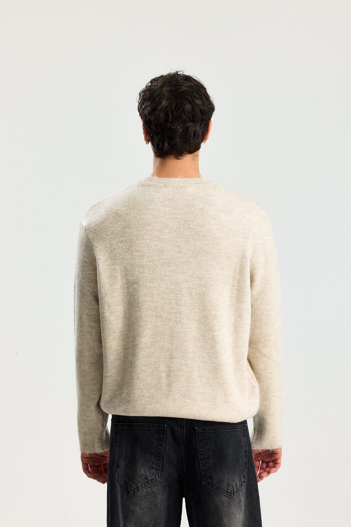 Kırçıllı Relaxed Fit Kazak