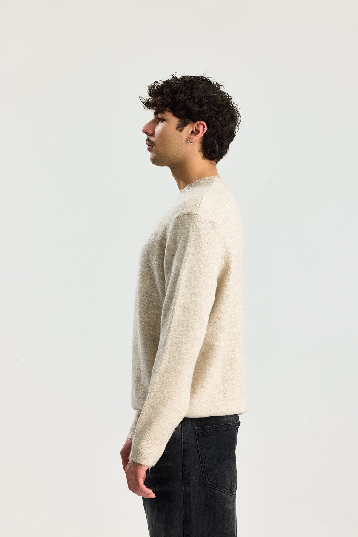 Kırçıllı Relaxed Fit Kazak