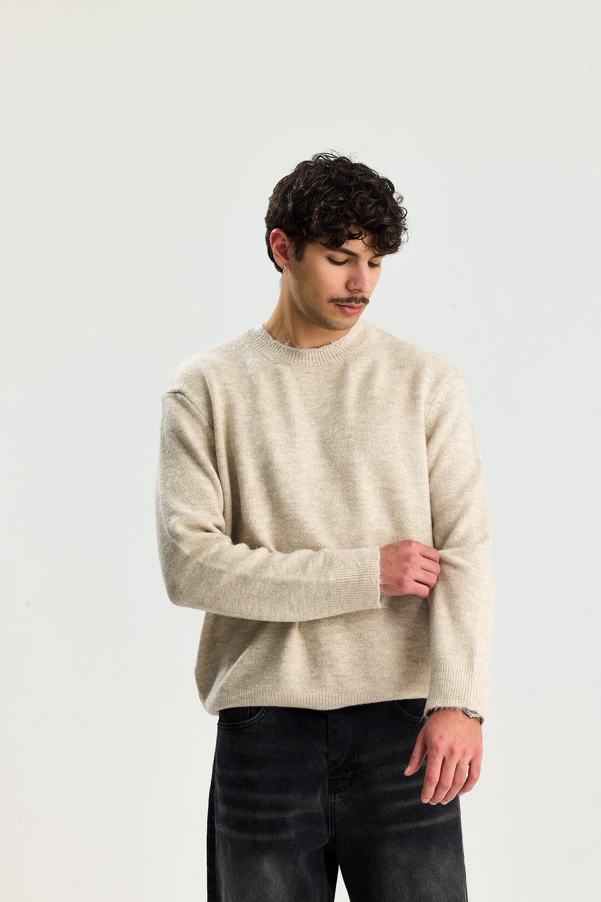 Kırçıllı Relaxed Fit Kazak