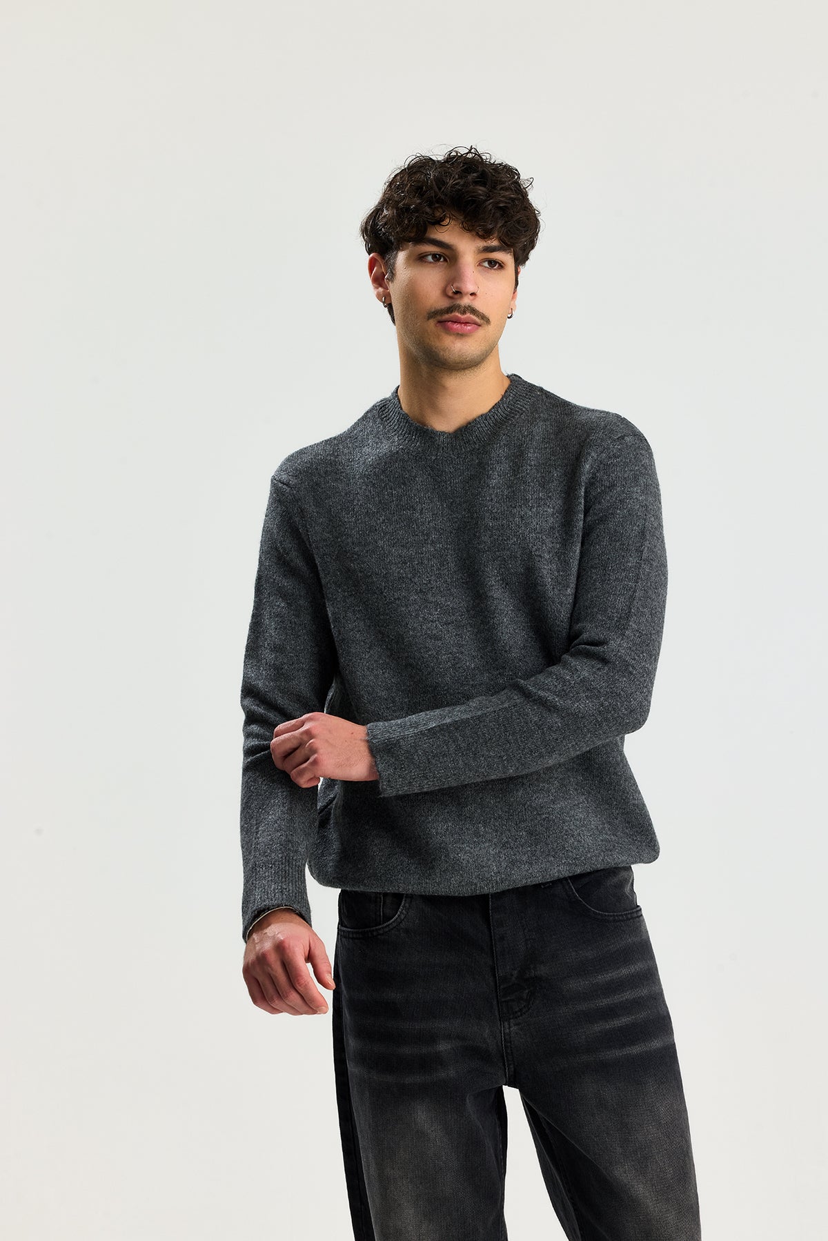 Kırçıllı Relaxed Fit Kazak