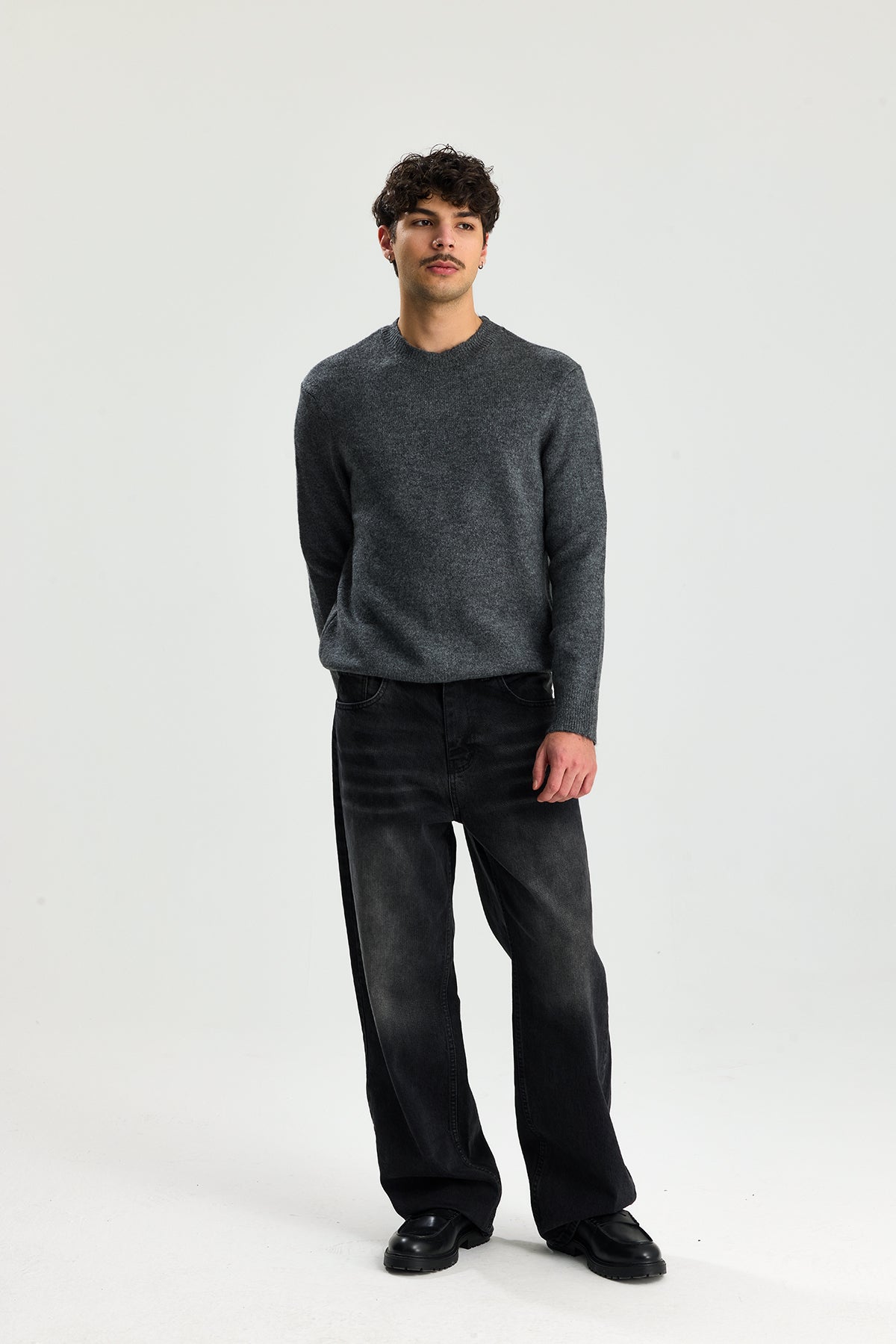 Kırçıllı Relaxed Fit Kazak