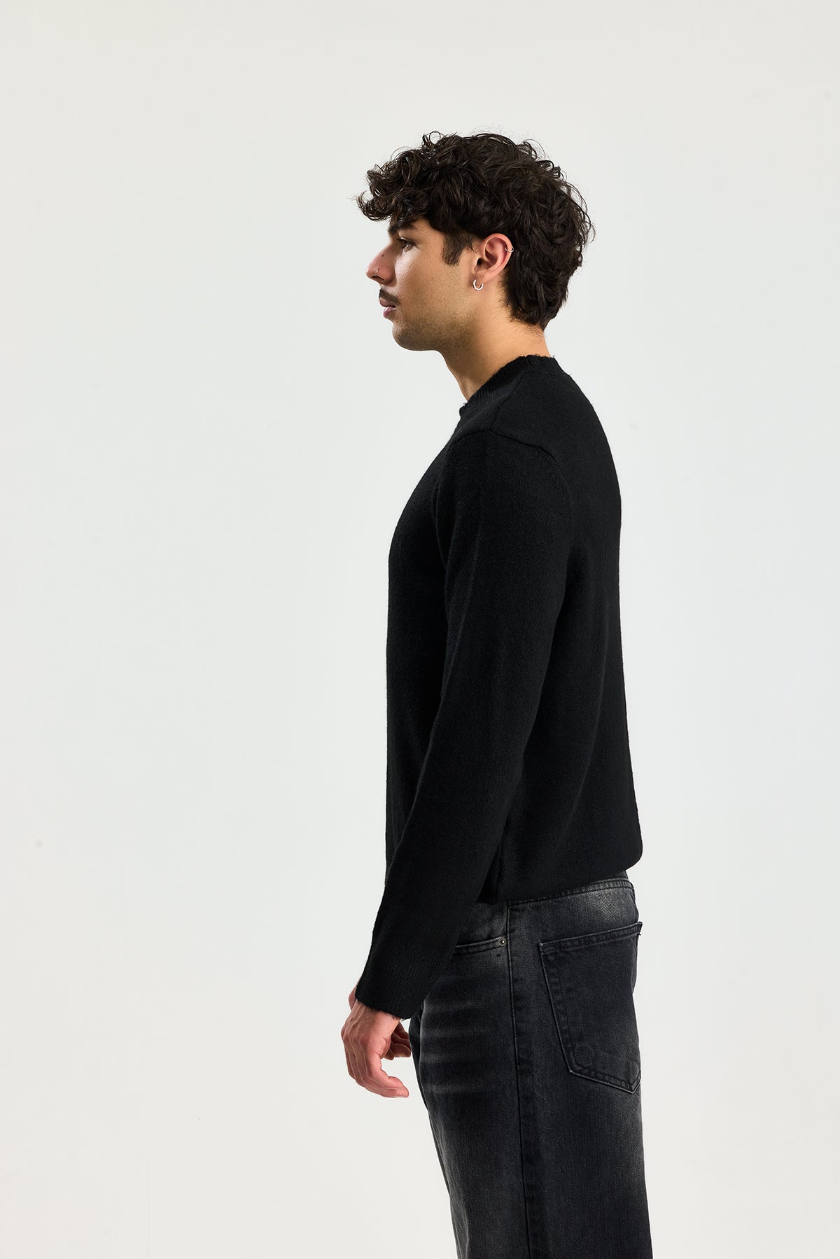 Kırçıllı Relaxed Fit Kazak