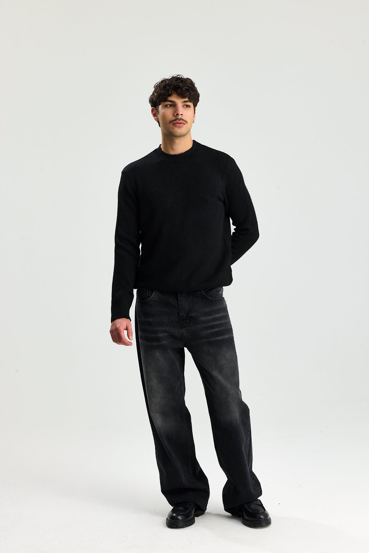 Kırçıllı Relaxed Fit Kazak