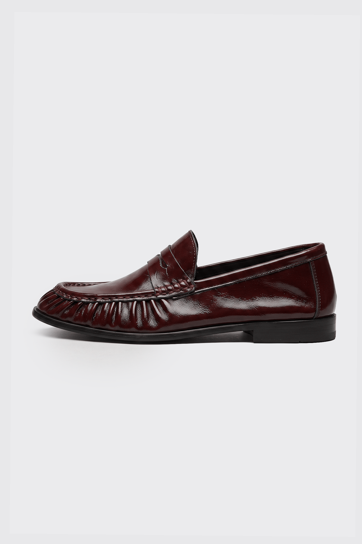 %100 Deri Büzgülü Loafer