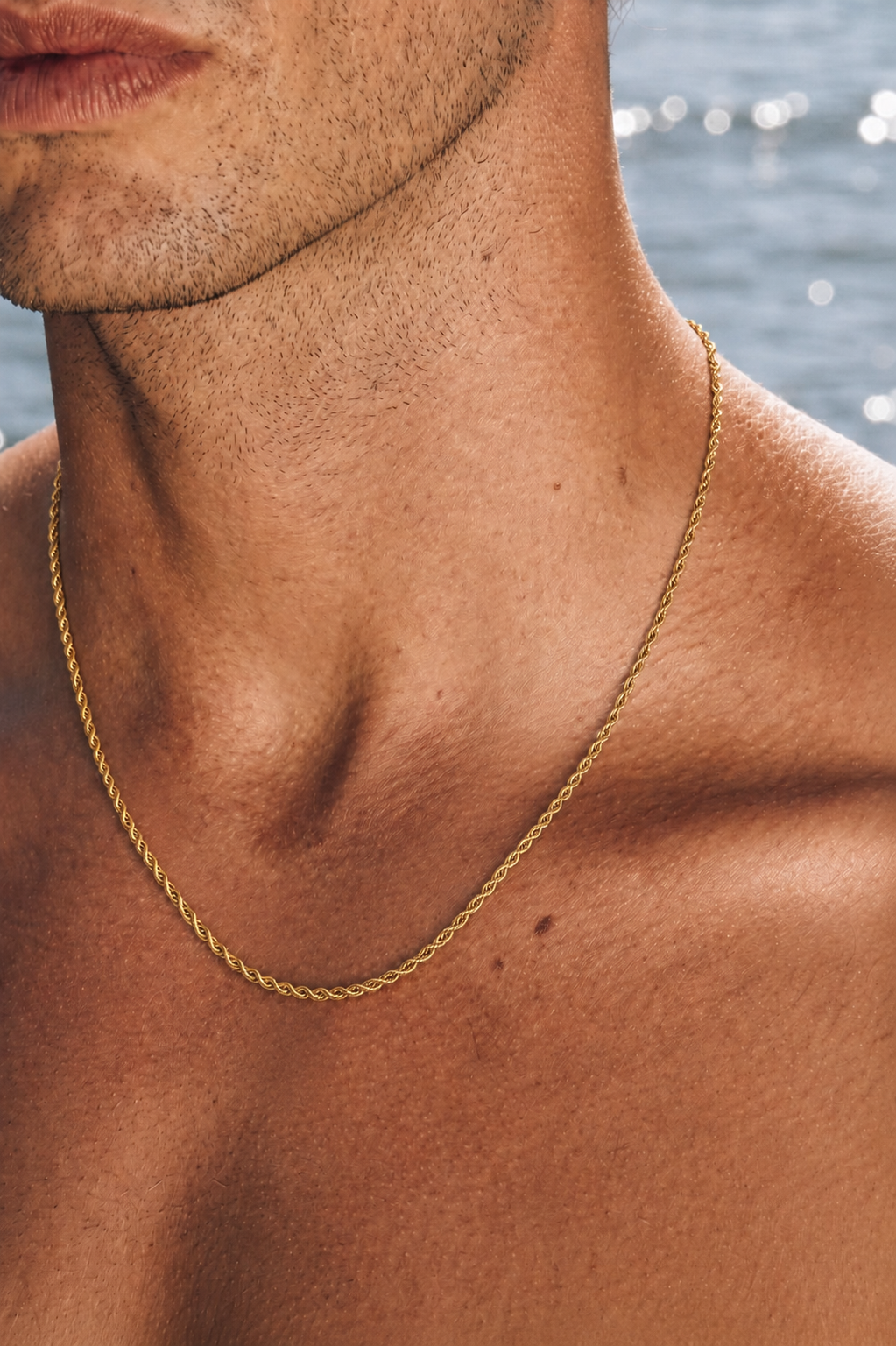 Midas Çelik Kolye - Gold